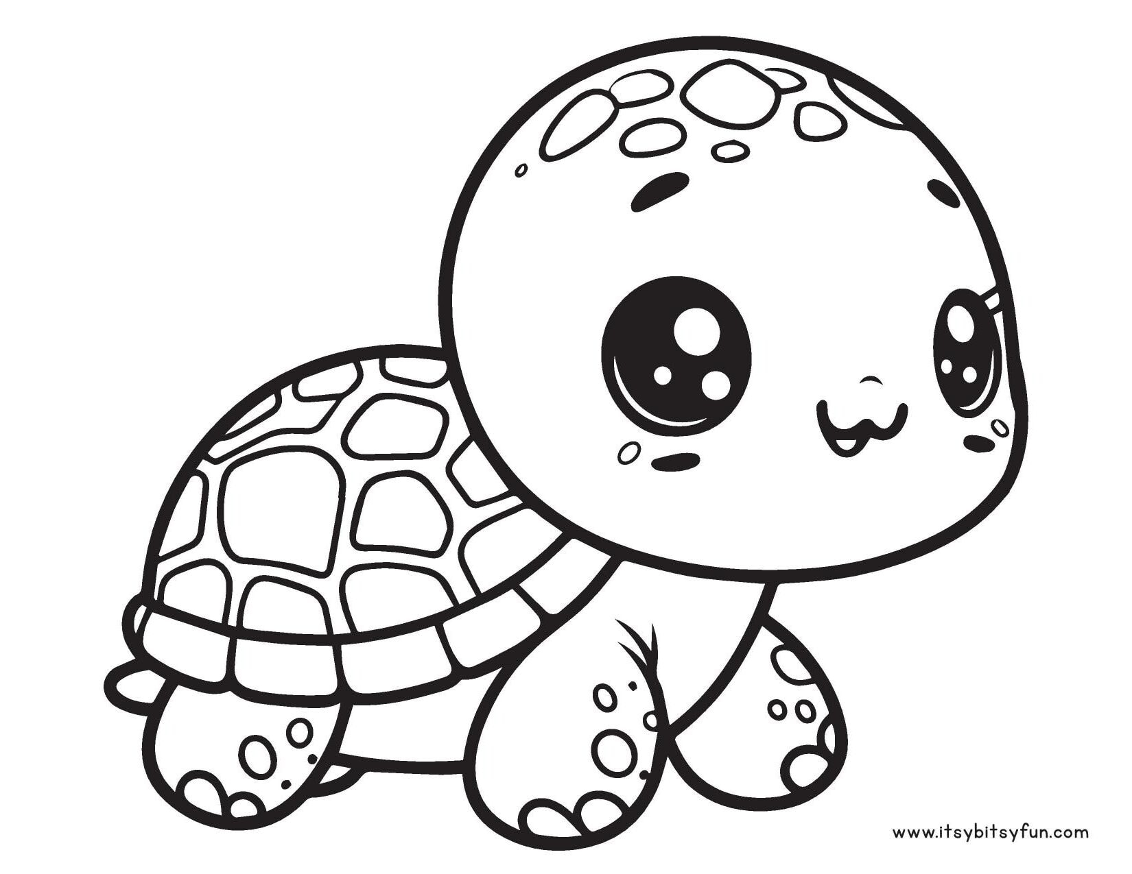 Free Printable Turtle Coloring Pages For Kids Itsy Bitsy Fun
