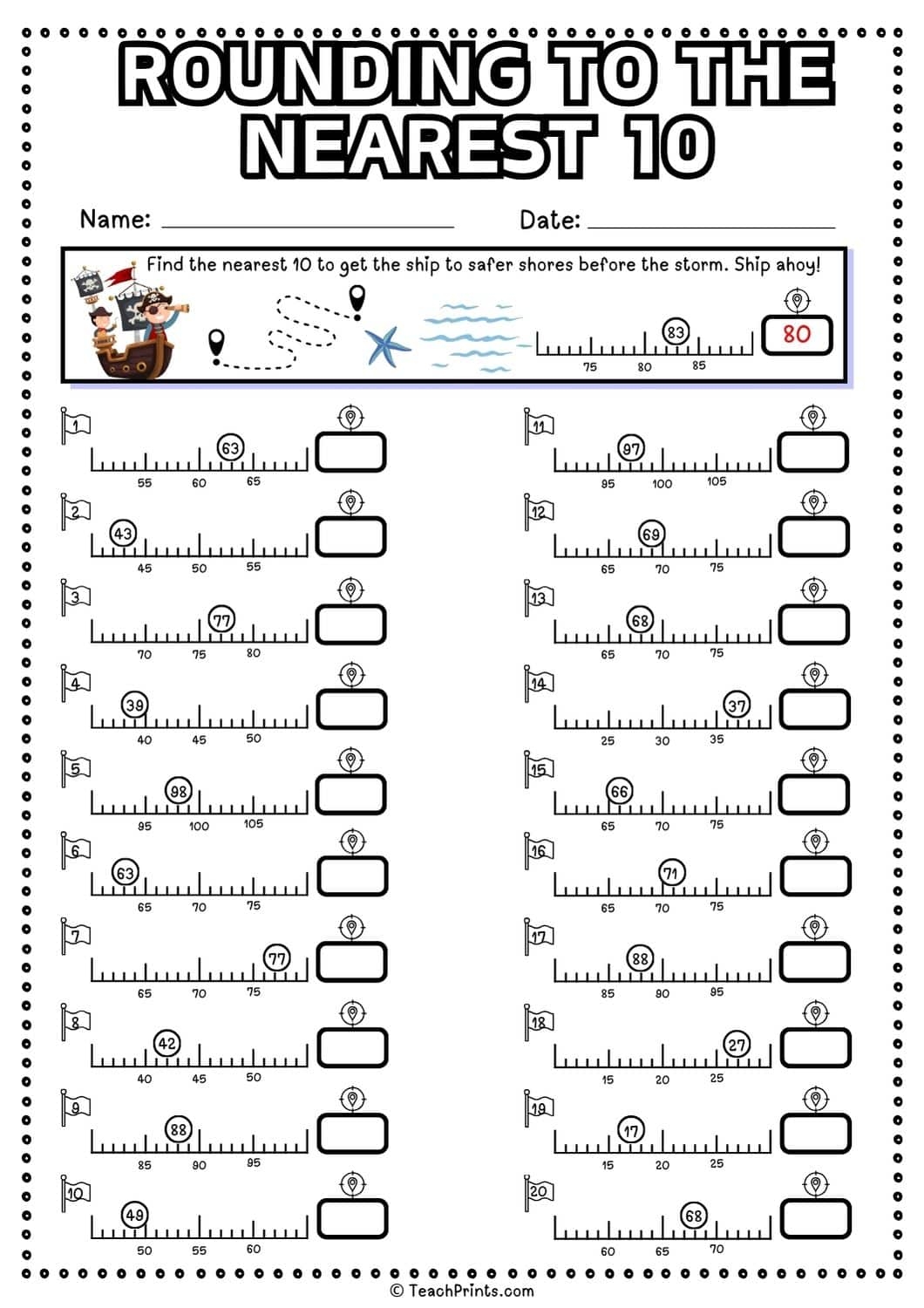 Free Rounding To The Nearest 10 Worksheets Teach Prints Free Rounding To The Nearest 10 Worksheets Teach Prints