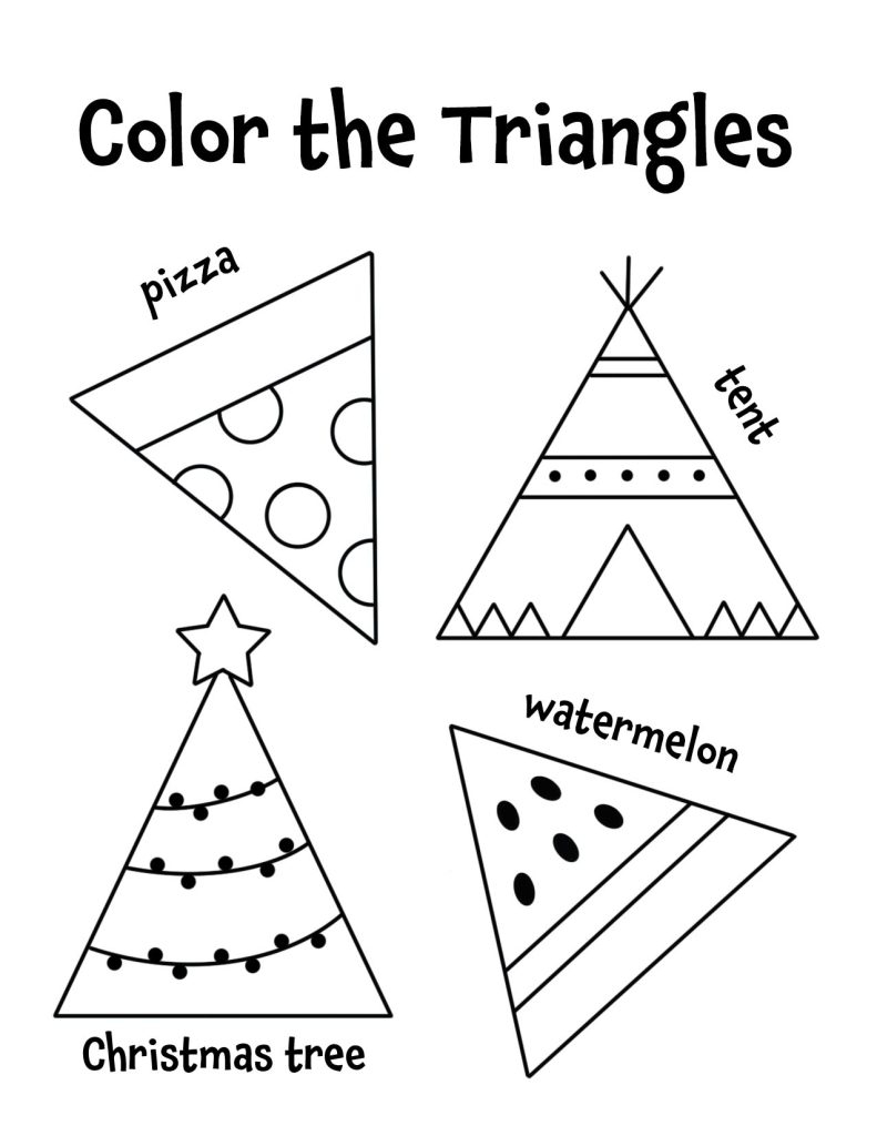 worksheet for shapes for preschool