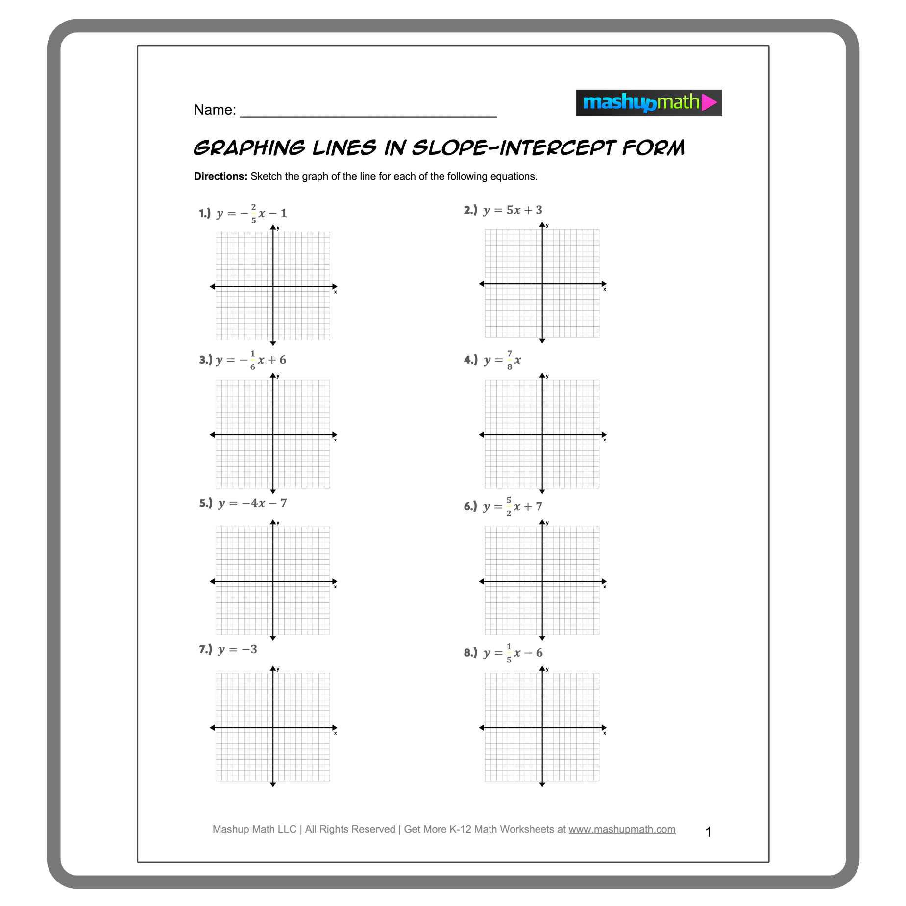 point slope form worksheet point slope form worksheet