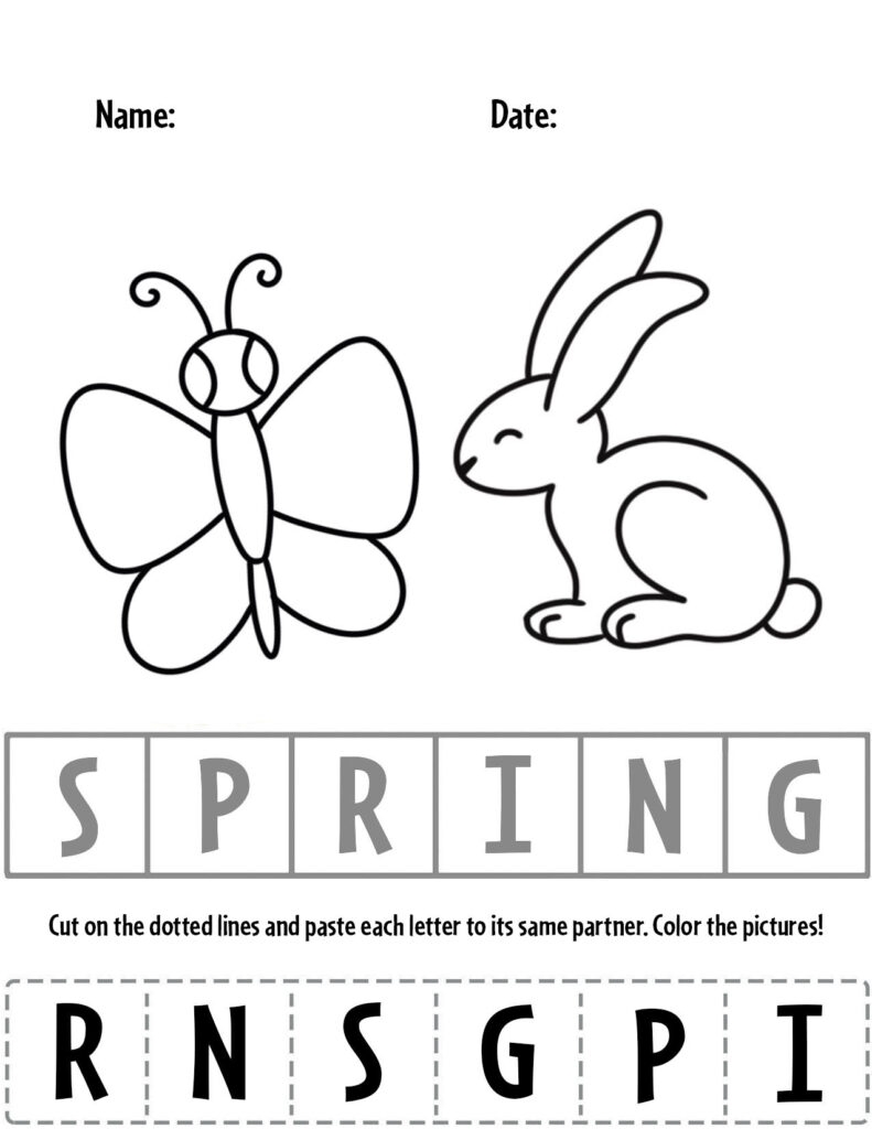 FREE Spring Worksheets For Preschool The Hollydog Blog FREE Spring Worksheets For Preschool The Hollydog Blog