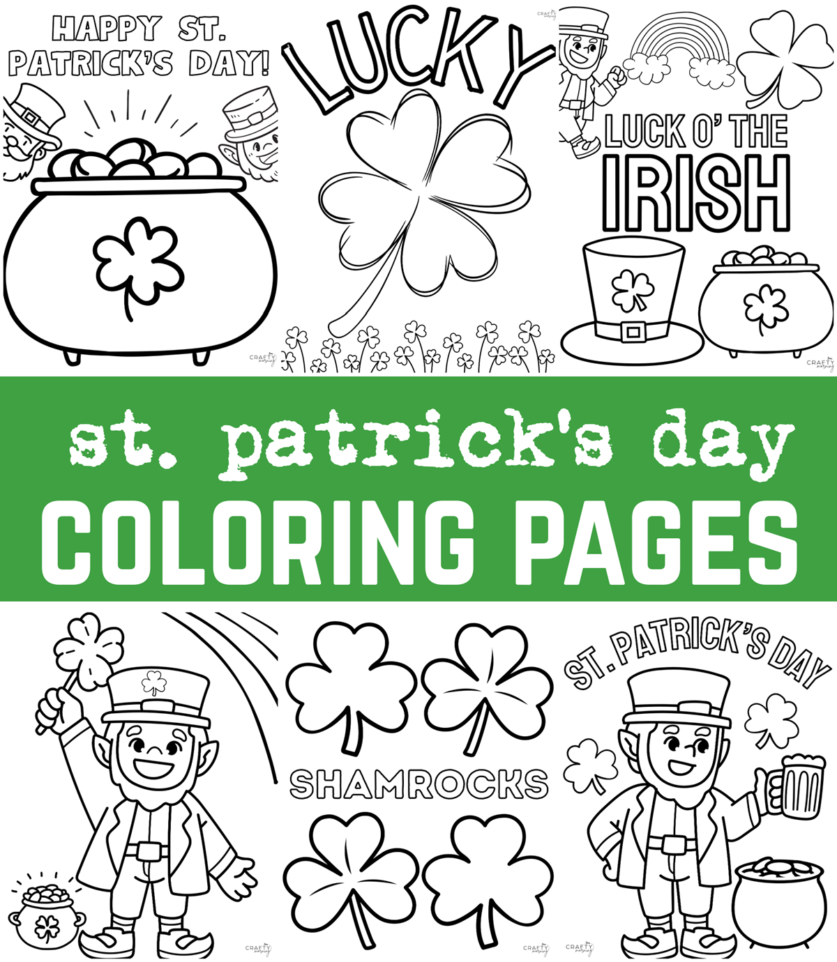 Free St Patrick s Day Coloring Pages Crafty Morning
