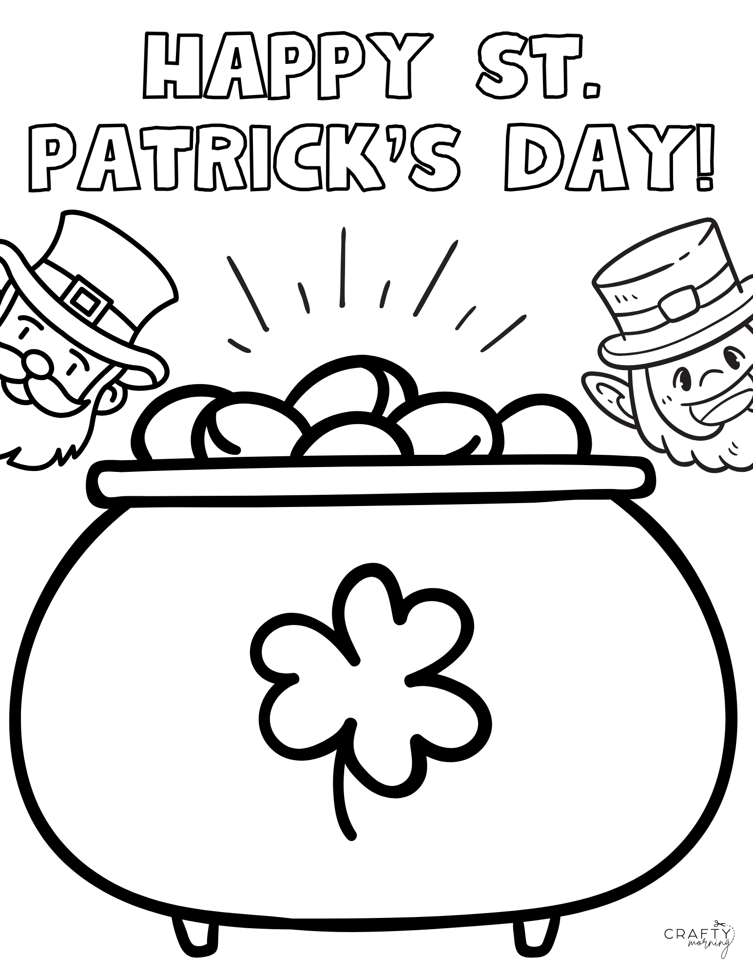 st patricks day color sheet st patricks day color sheet
