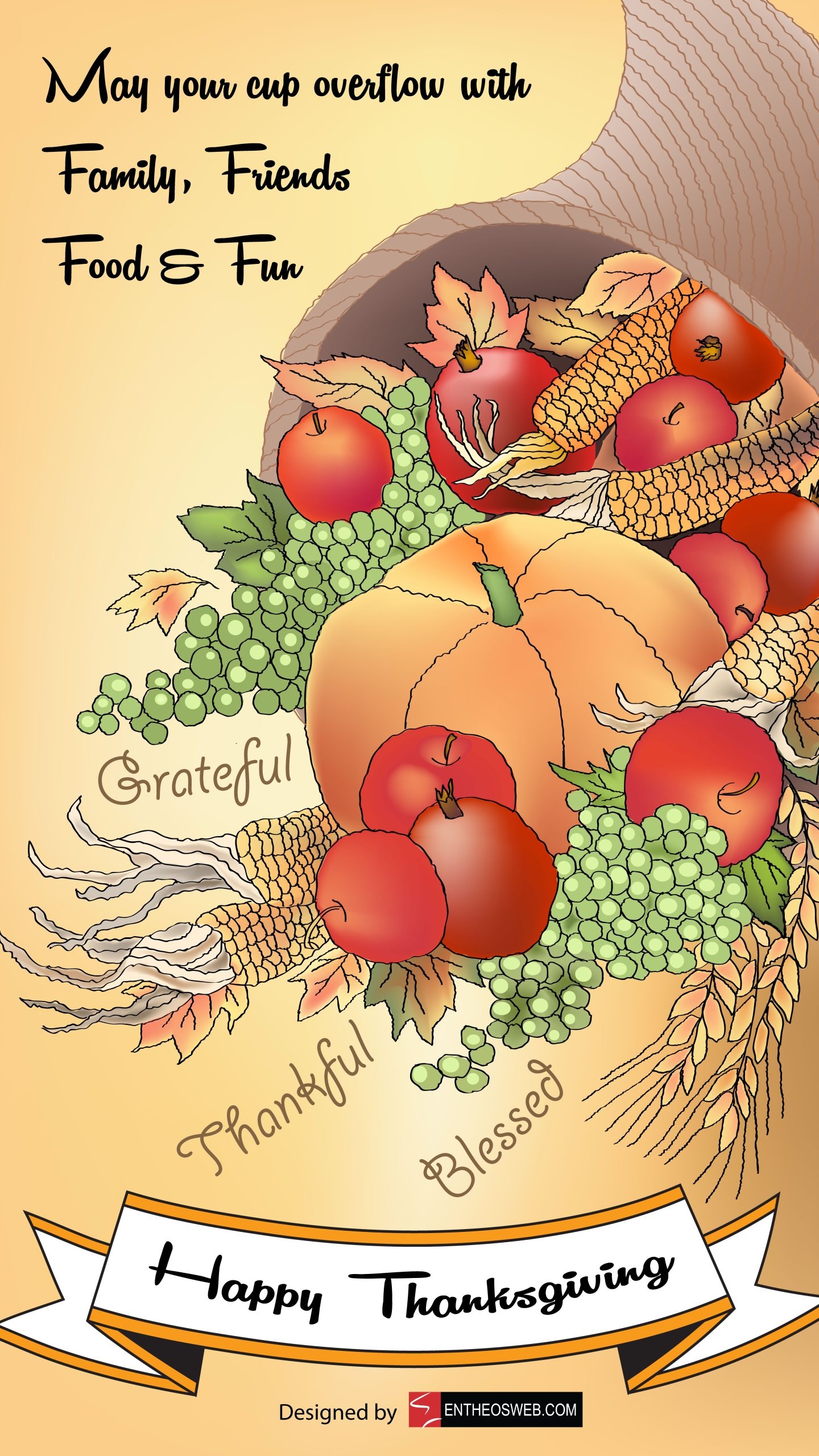 Free Thanksgiving Ecard And Social Media Graphic Design Designed By EntheosWeb EntheosWeb