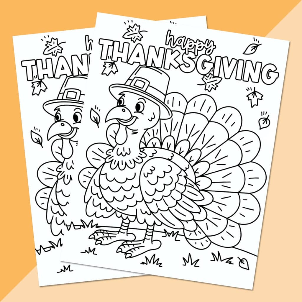 free turkey coloring pages