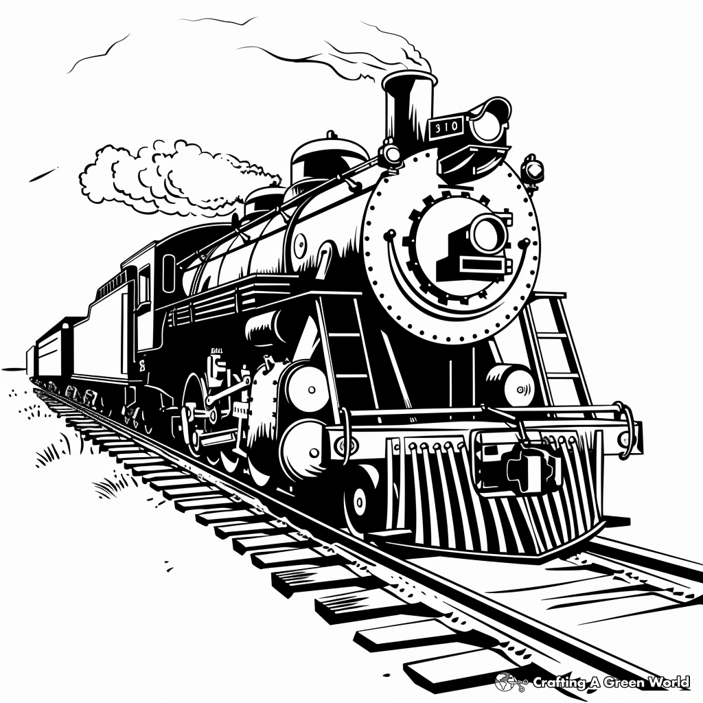 Freight Train Coloring Pages Free Printable 