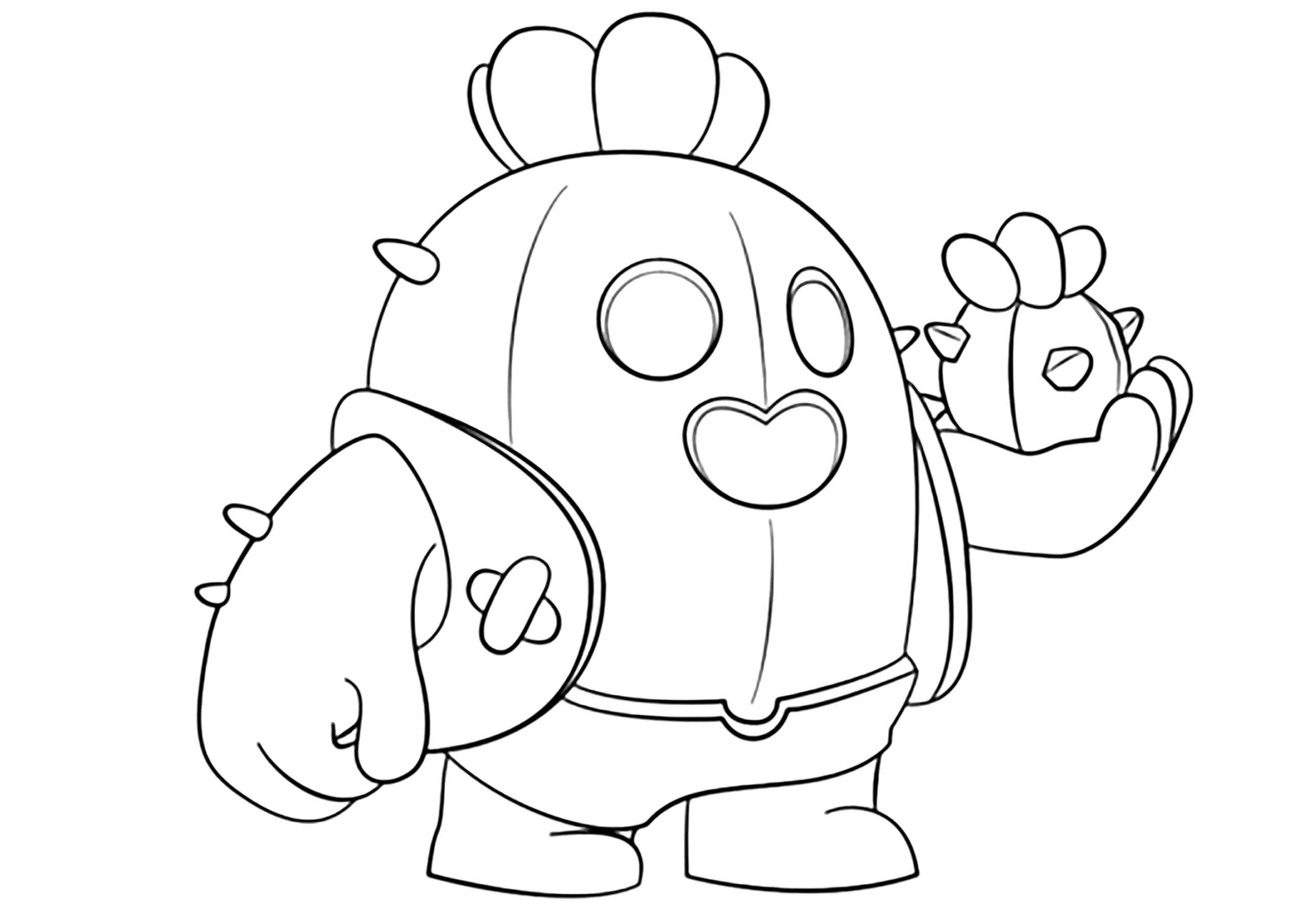 Funny Brawl Stars Character Brawl Stars Coloring Pages