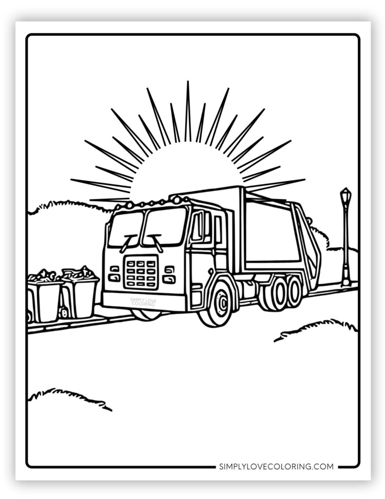 Garbage Truck Coloring Pages Free PDF Printables Simply Love Coloring Garbage Truck Coloring Pages Free PDF Printables Simply Love Coloring