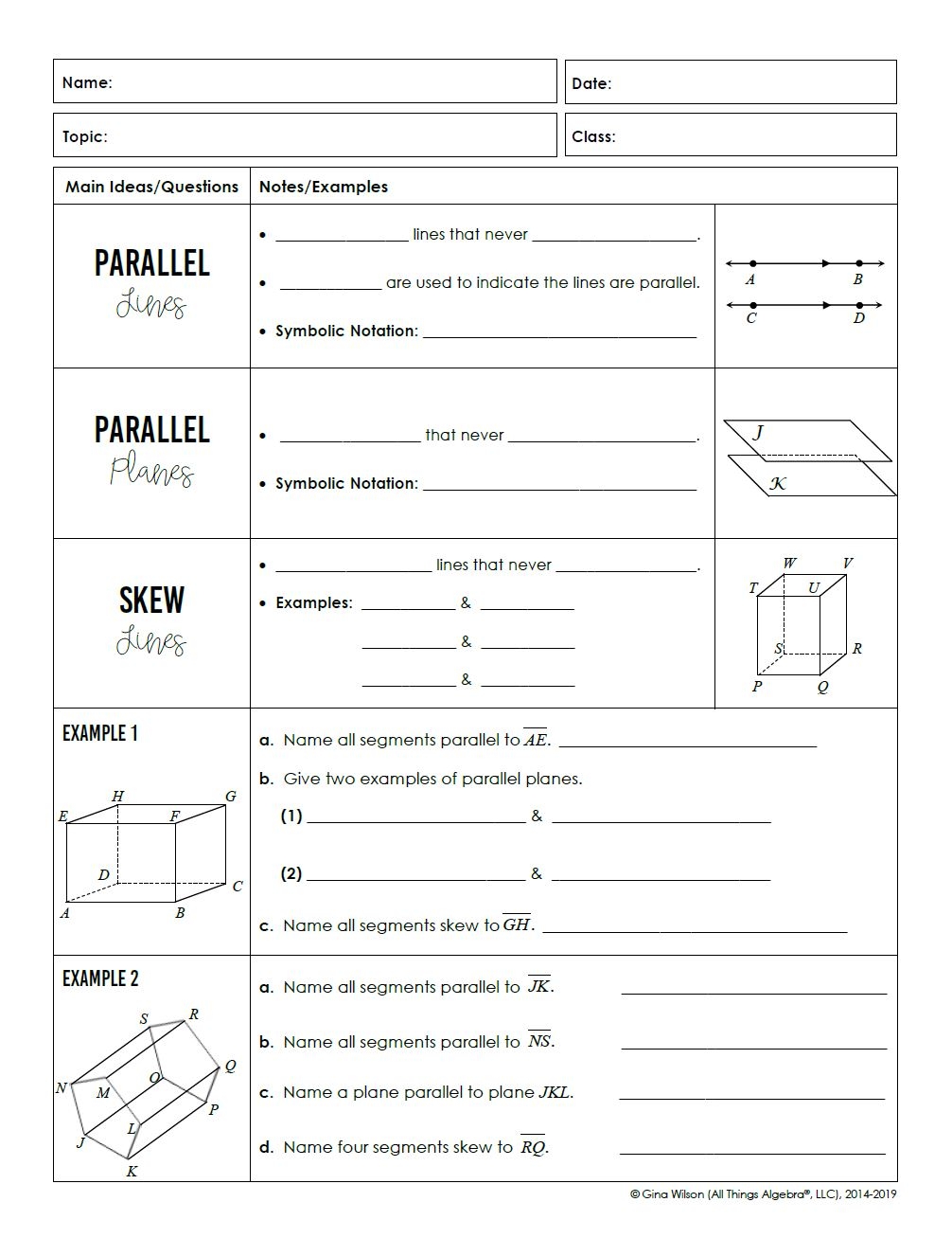 Geometry Unit 3 Parallel Perpendicular Lines All Things Algebra Geometry Unit 3 Parallel Perpendicular Lines All Things Algebra