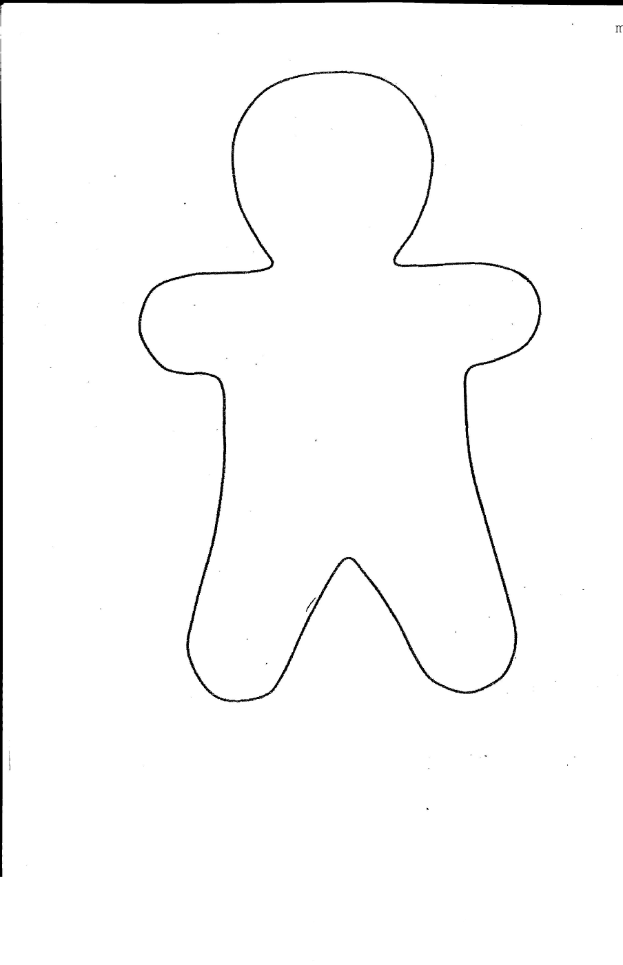 gingerbread man coloring pages