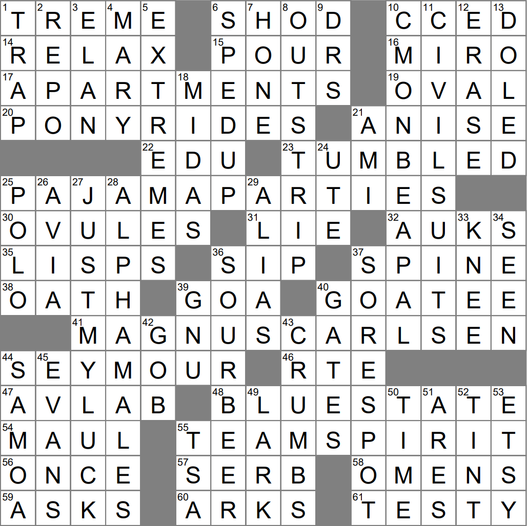 Gose Or Lambic Crossword Clue Archives LAXCrossword