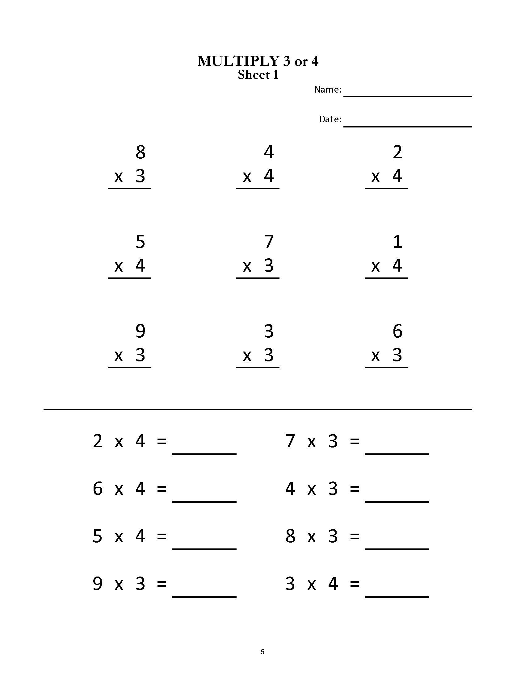 Grade 2 3 Multiplication Worksheets 20 Printable Math Sheets PDF Etsy Israel Grade 2 3 Multiplication Worksheets 20 Printable Math Sheets PDF Etsy Israel