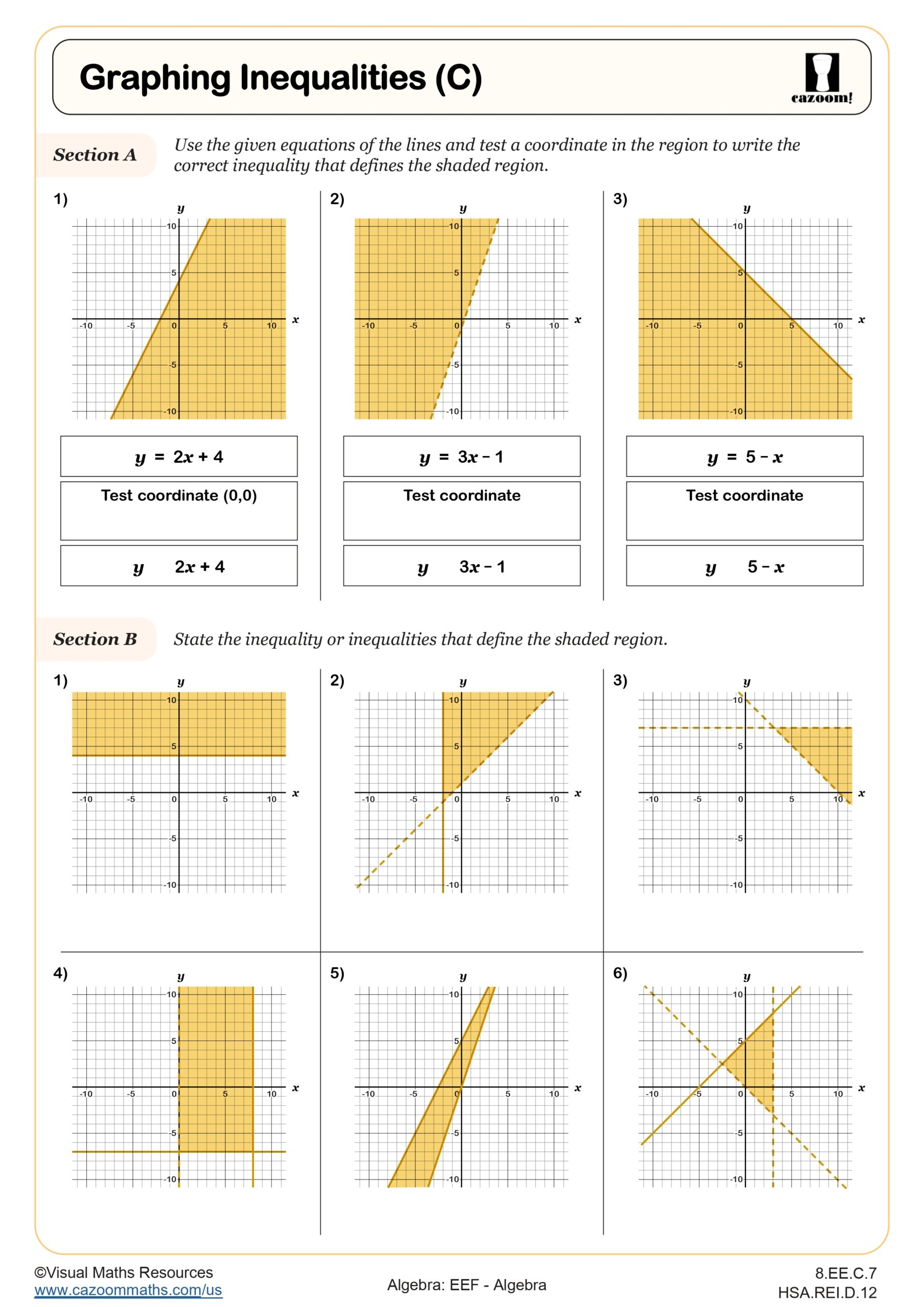 Graphing Inequalities C Worksheet Fun And Engaging Middle School And High School Math Worksheet Graphing Inequalities C Worksheet Fun And Engaging Middle School And High School Math Worksheet