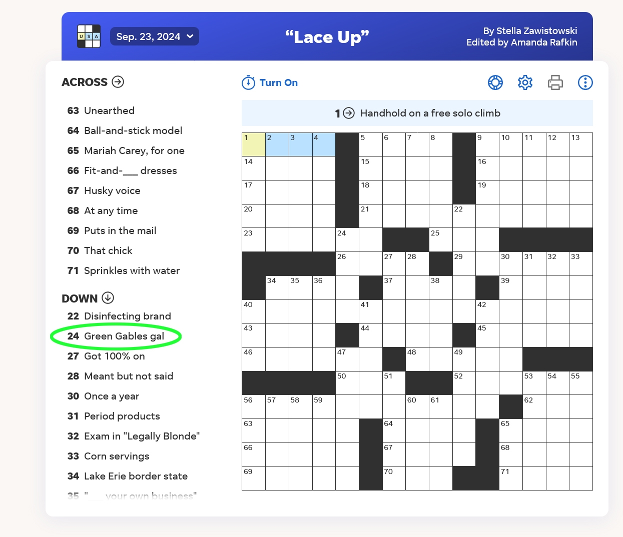 usa today newspaper crossword puzzle answers