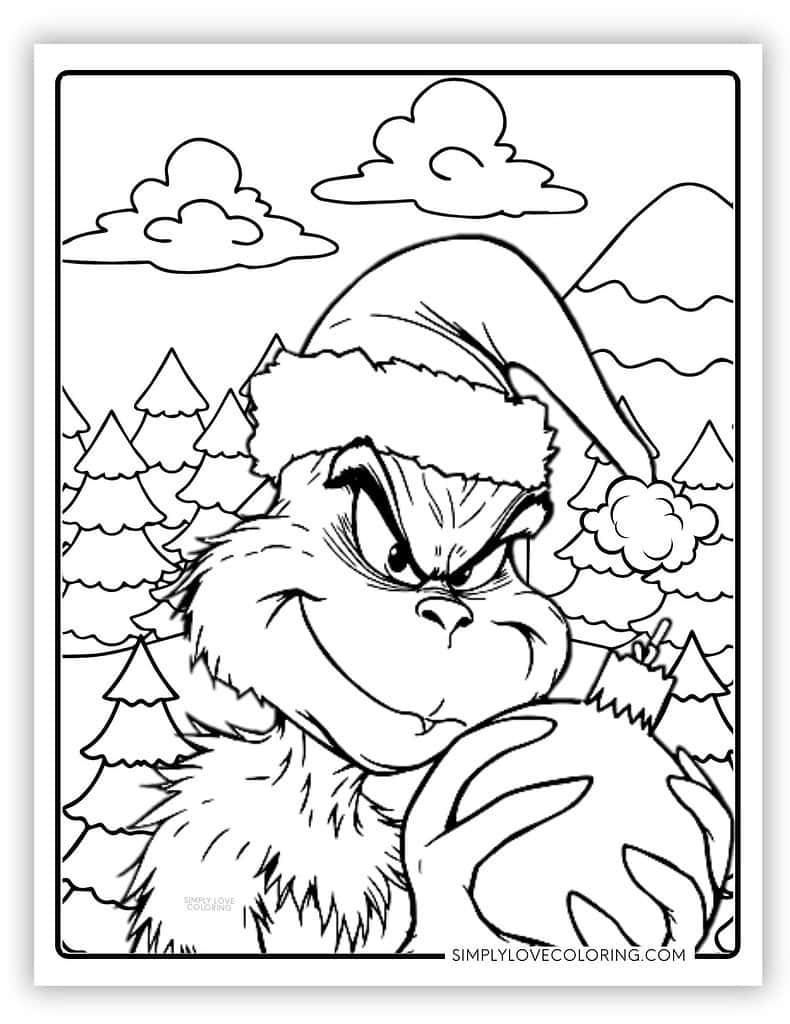 the grinch coloring pages