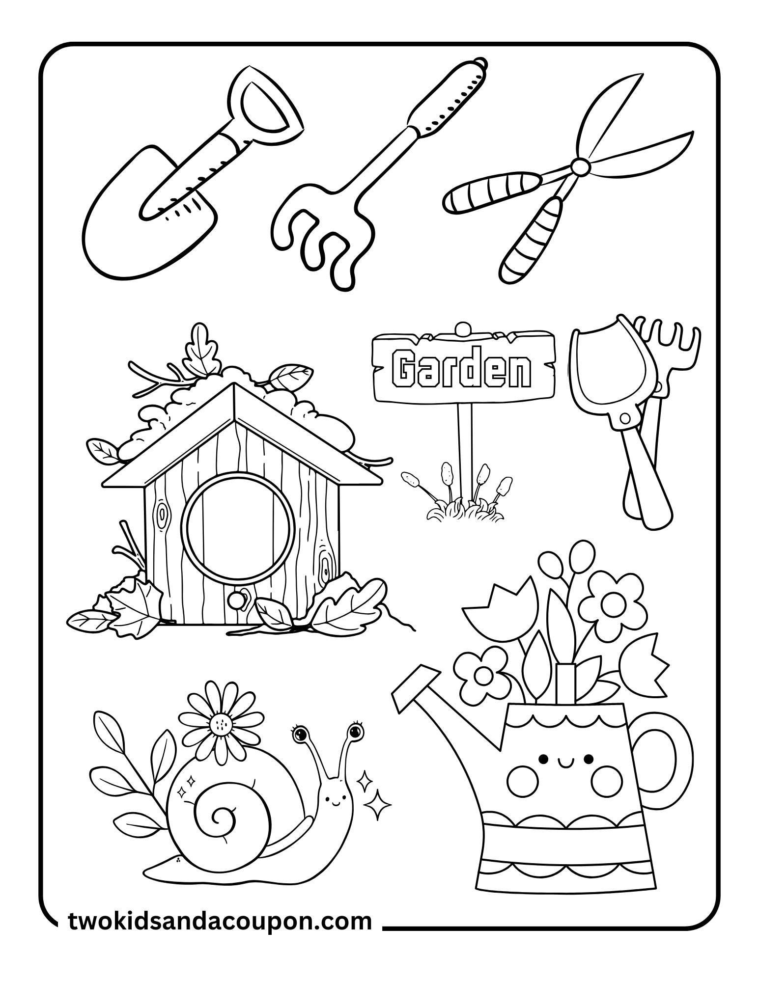Grow Your Creativity With 9 Free Garden Coloring Pages