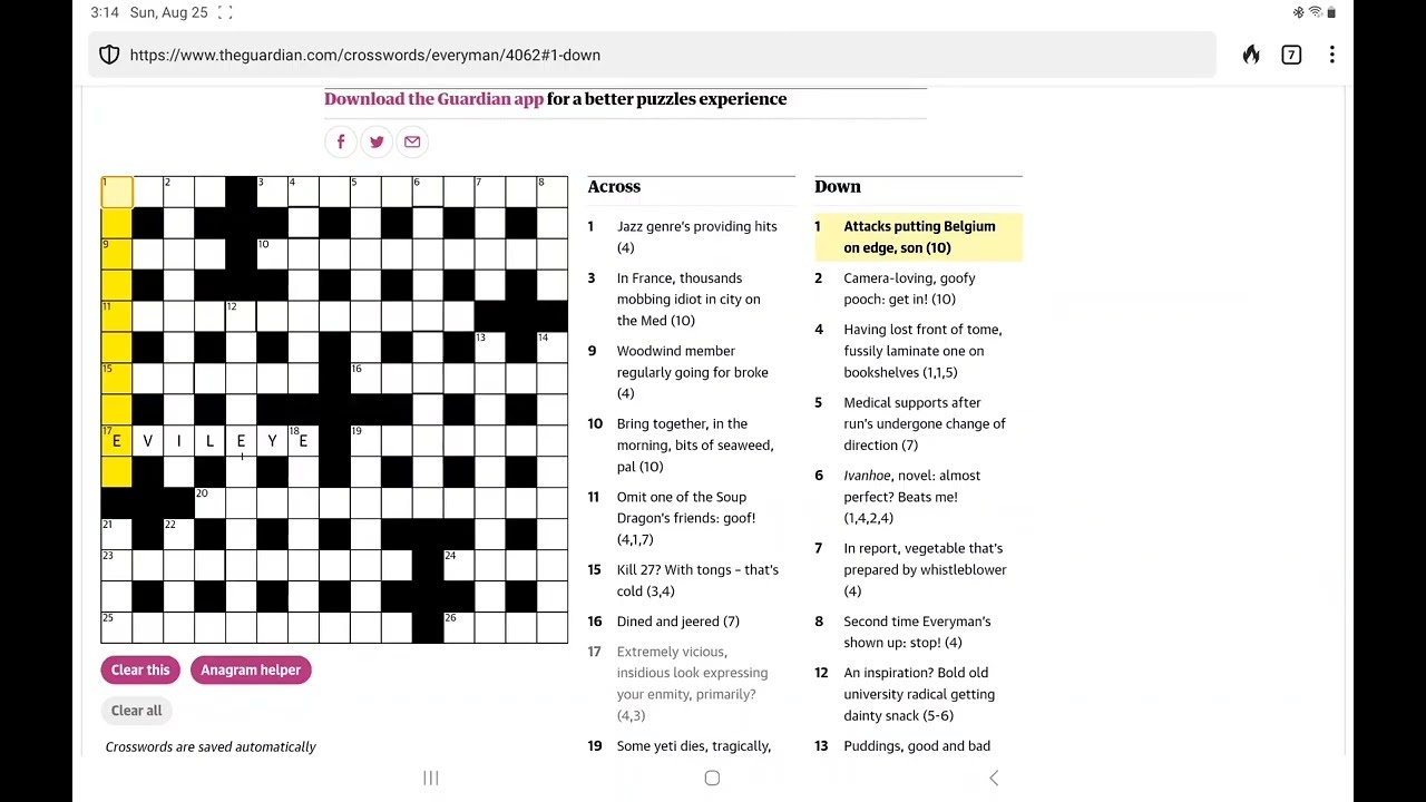 bringing together crossword clue