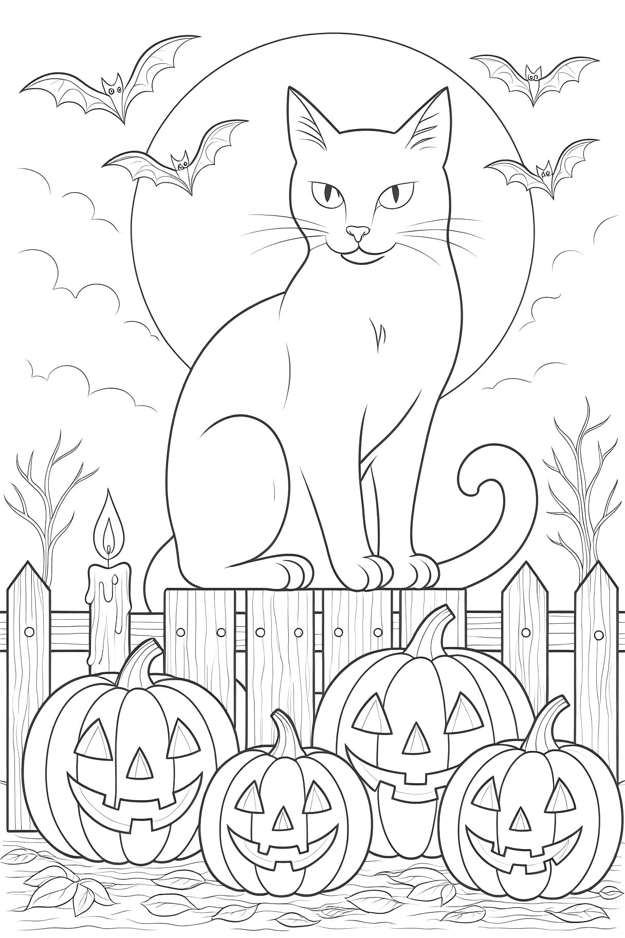 coloring pictures of halloween