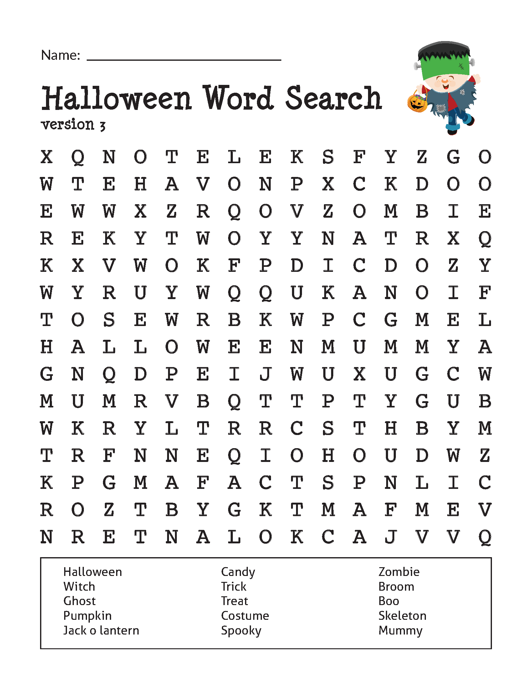 Halloween Word Search Puzzles Gift Of Curiosity Halloween Word Search Puzzles Gift Of Curiosity