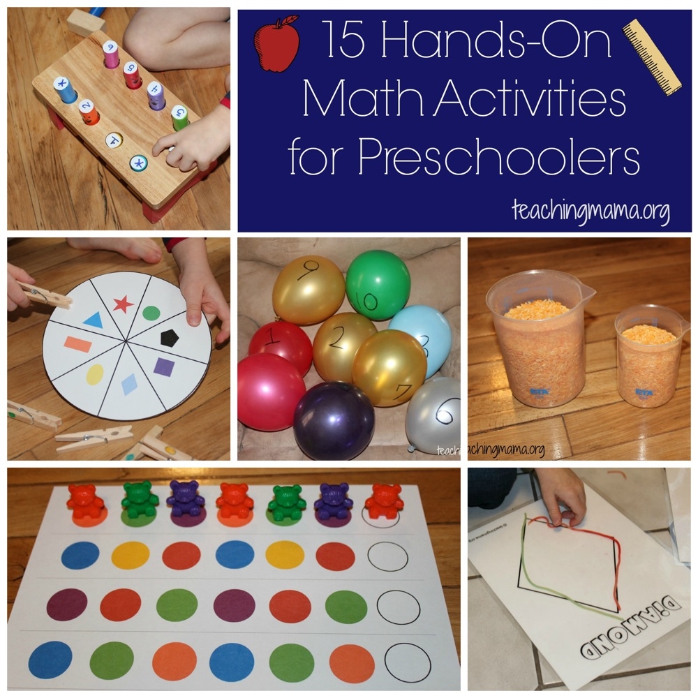 math activities for kindergarten