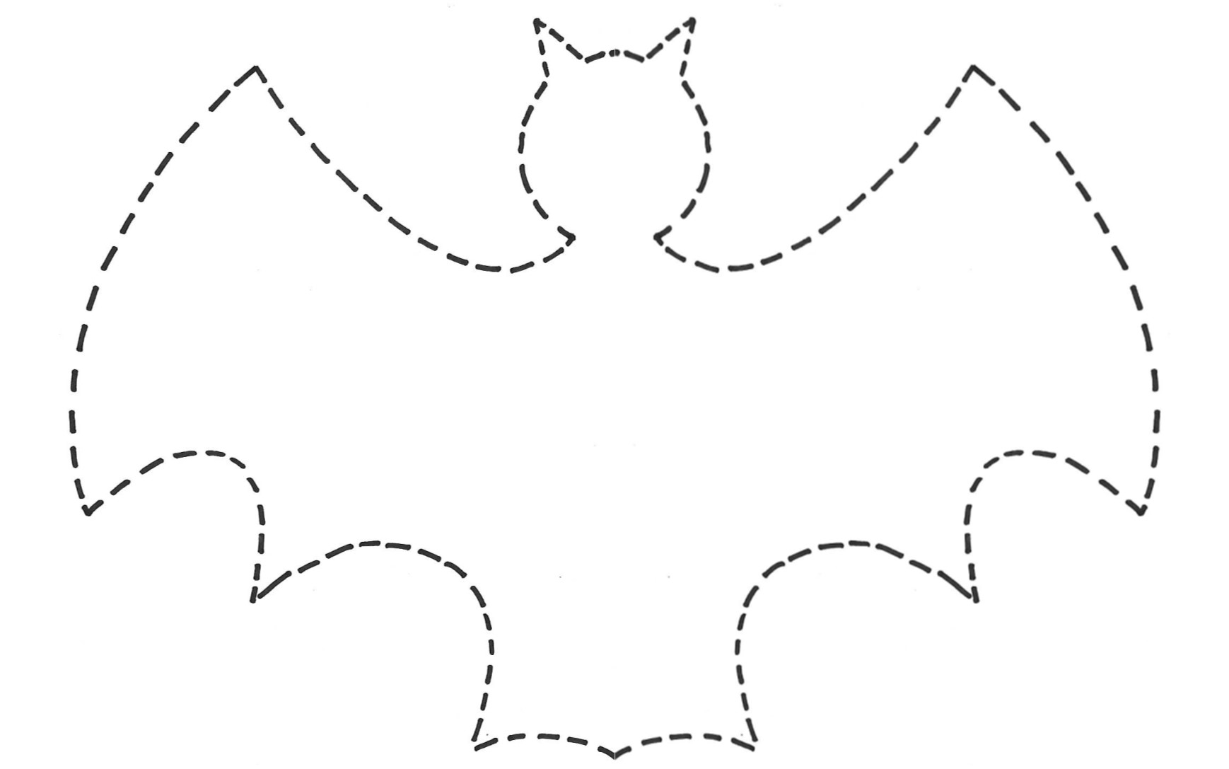 bat template to cut out