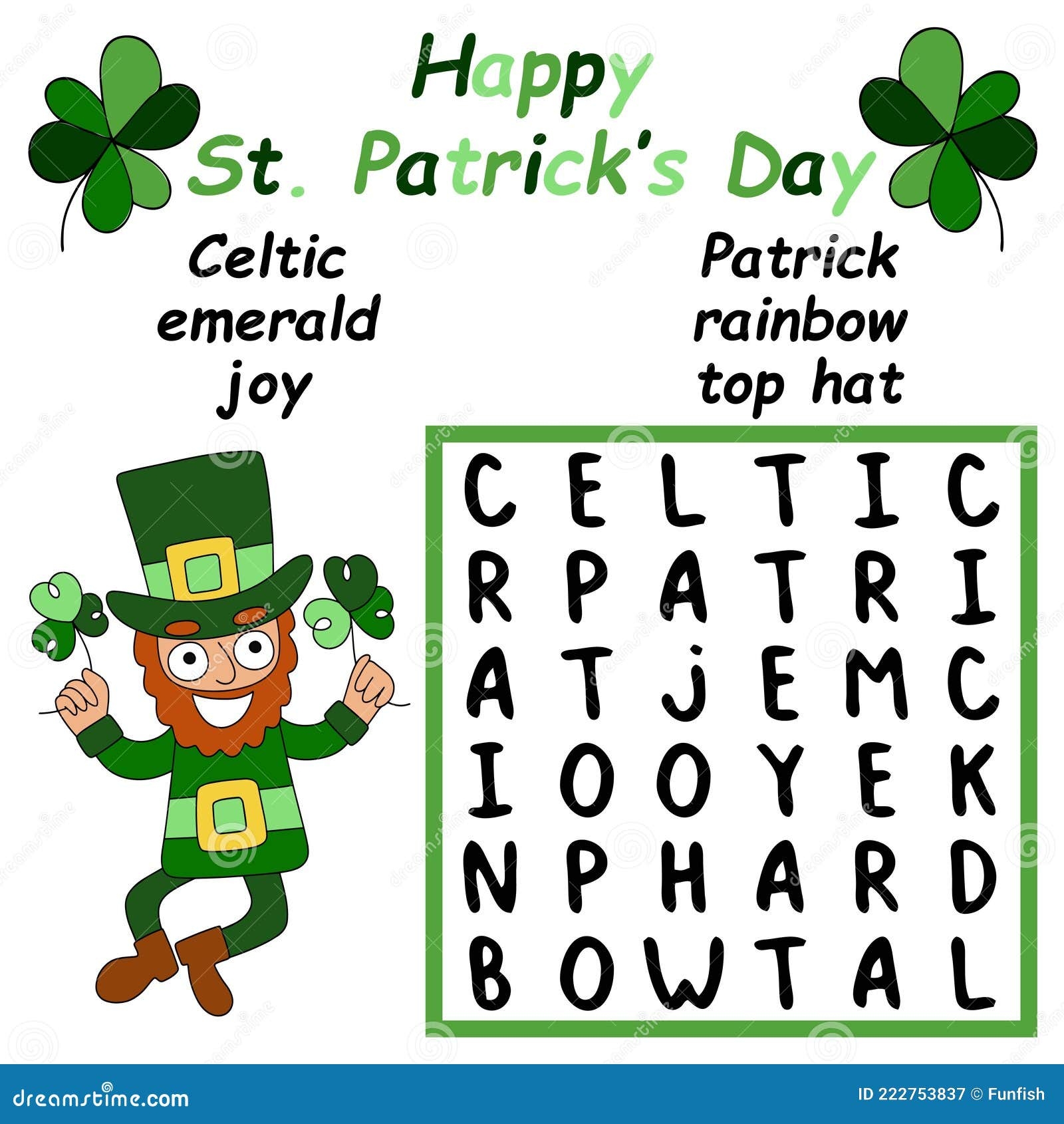 st patrick's day word search st patrick's day word search