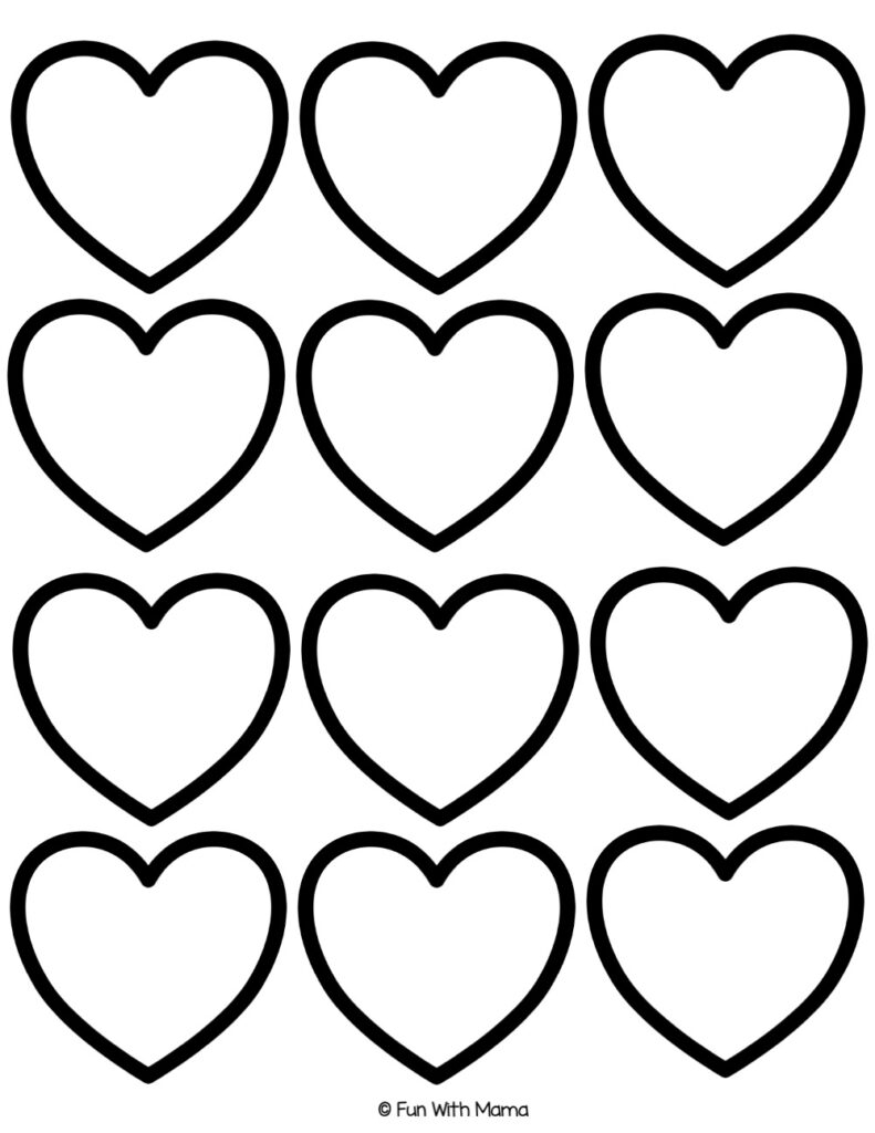 Heart Template Printable FREE Printable