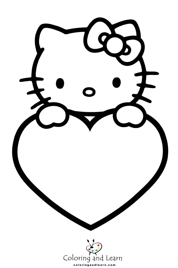hello kitty color pages free