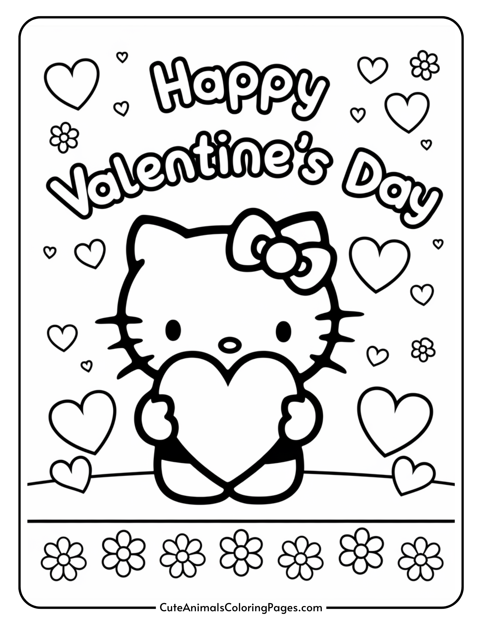 valentine coloring pages printable