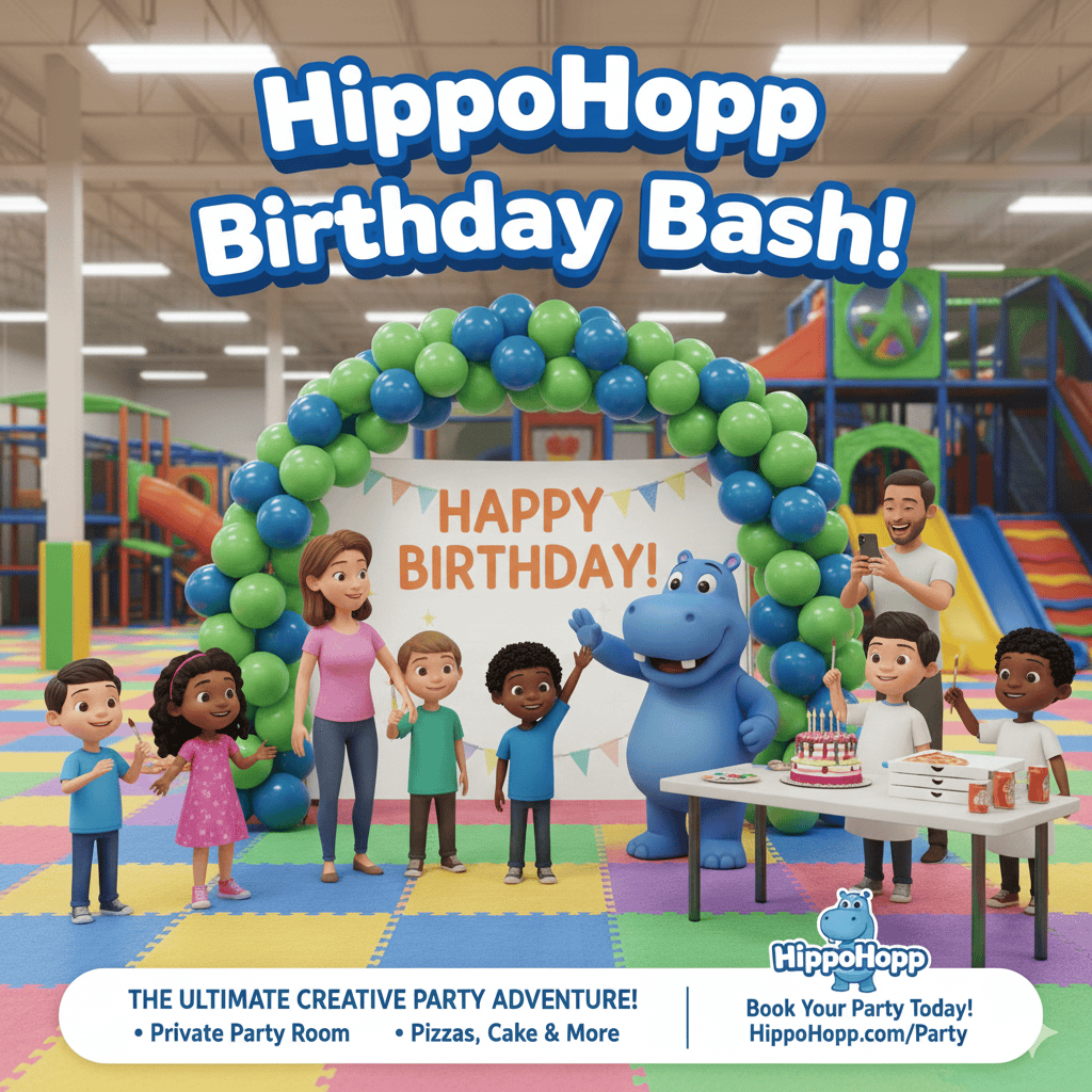 inflatable structure at a kids party crossword