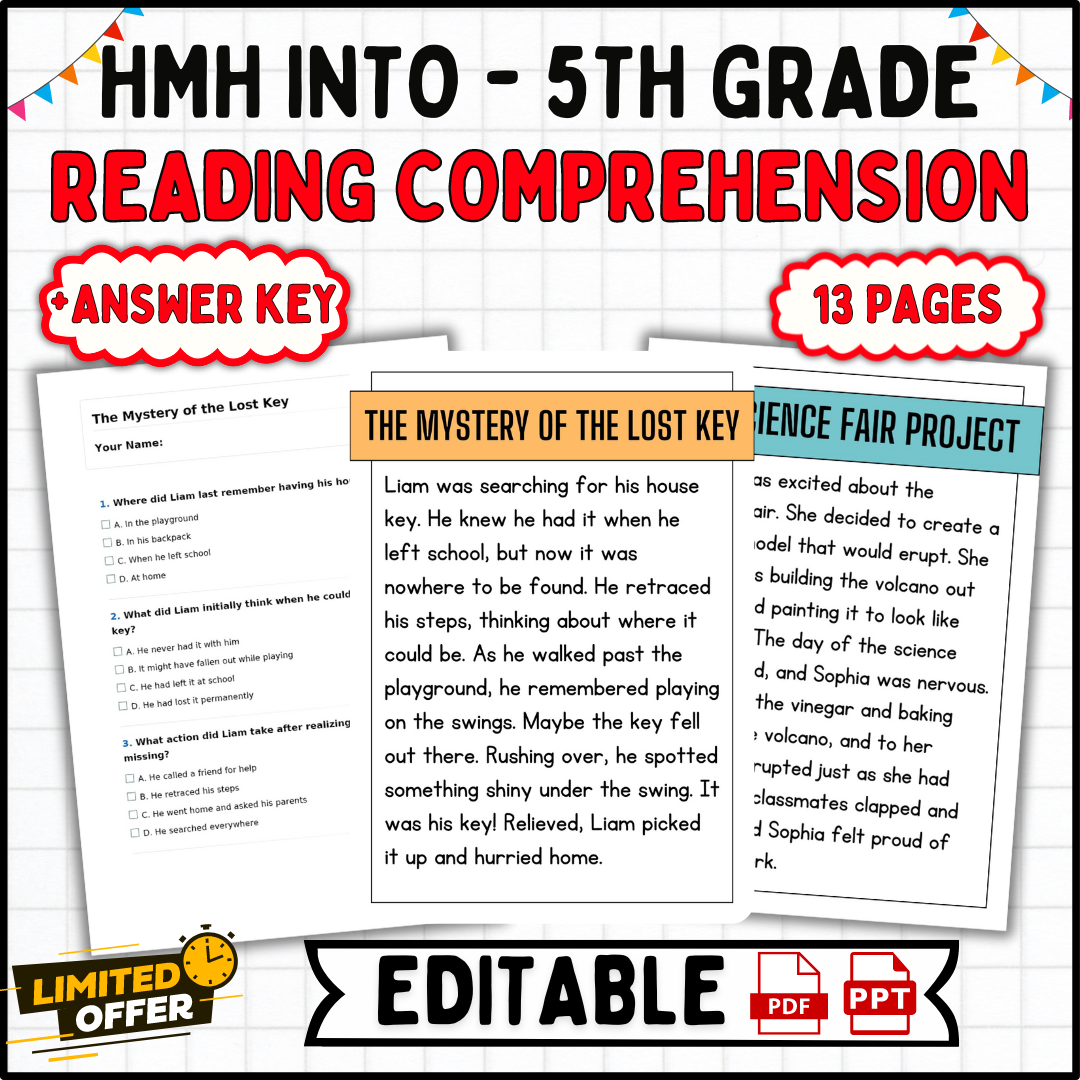 HMH Into Reading 5th Grade Comprehension Passages And Questions ELA Worksheets Made By Teachers HMH Into Reading 5th Grade Comprehension Passages And Questions ELA Worksheets Made By Teachers