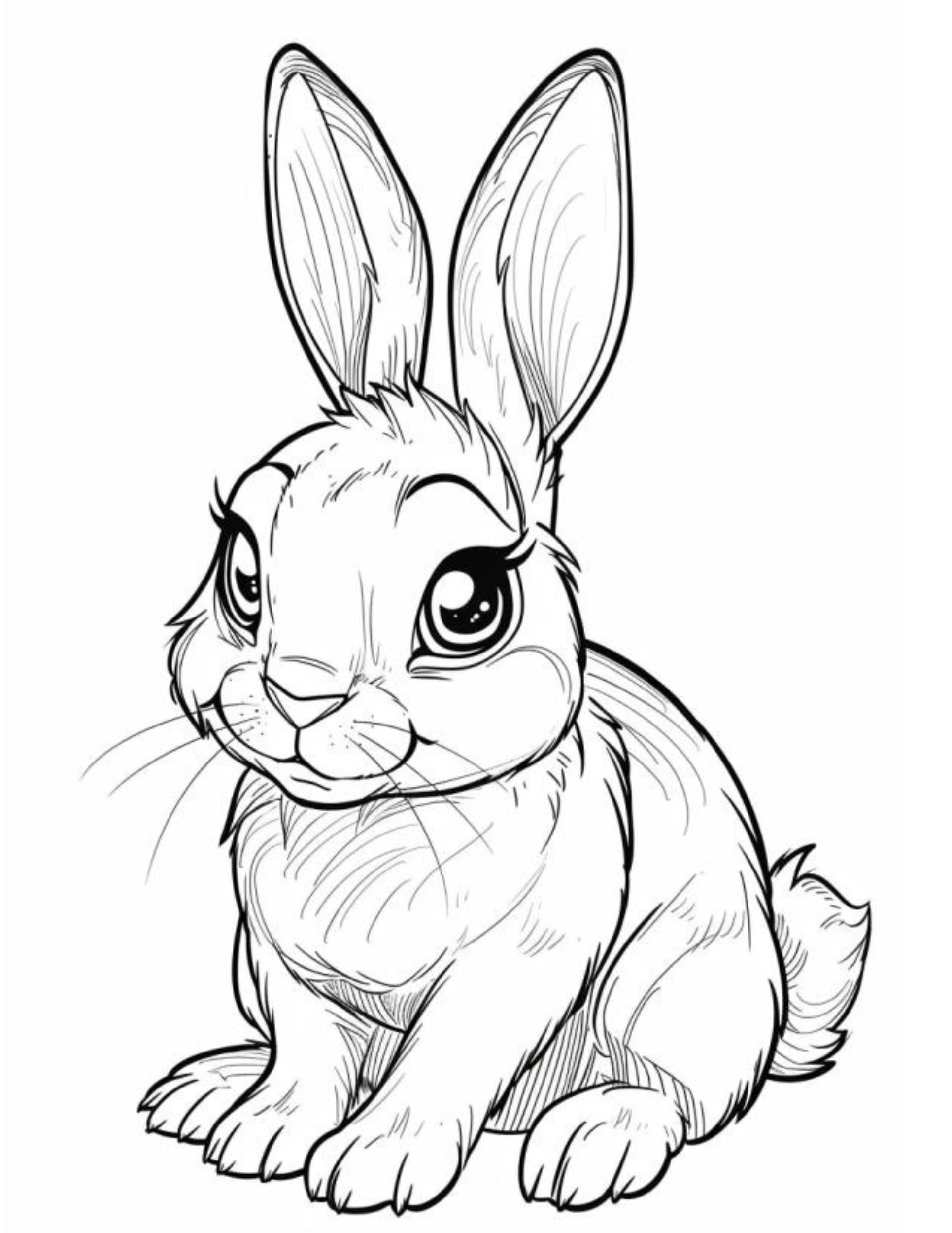  Hop To It Free Printable Easter Bunny Coloring Pages Sew Cute Patterns