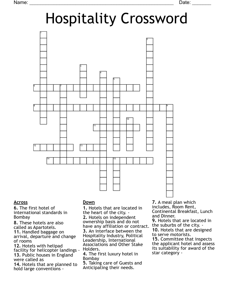 hotel gym eg crossword clue