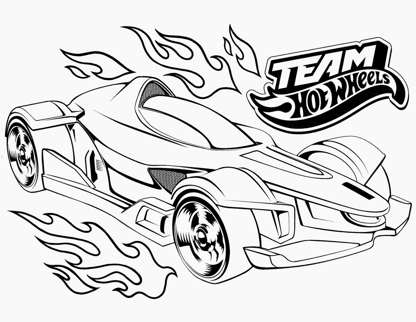 Hot Wheels Racing League Hot Wheels Coloring Pages Set 5