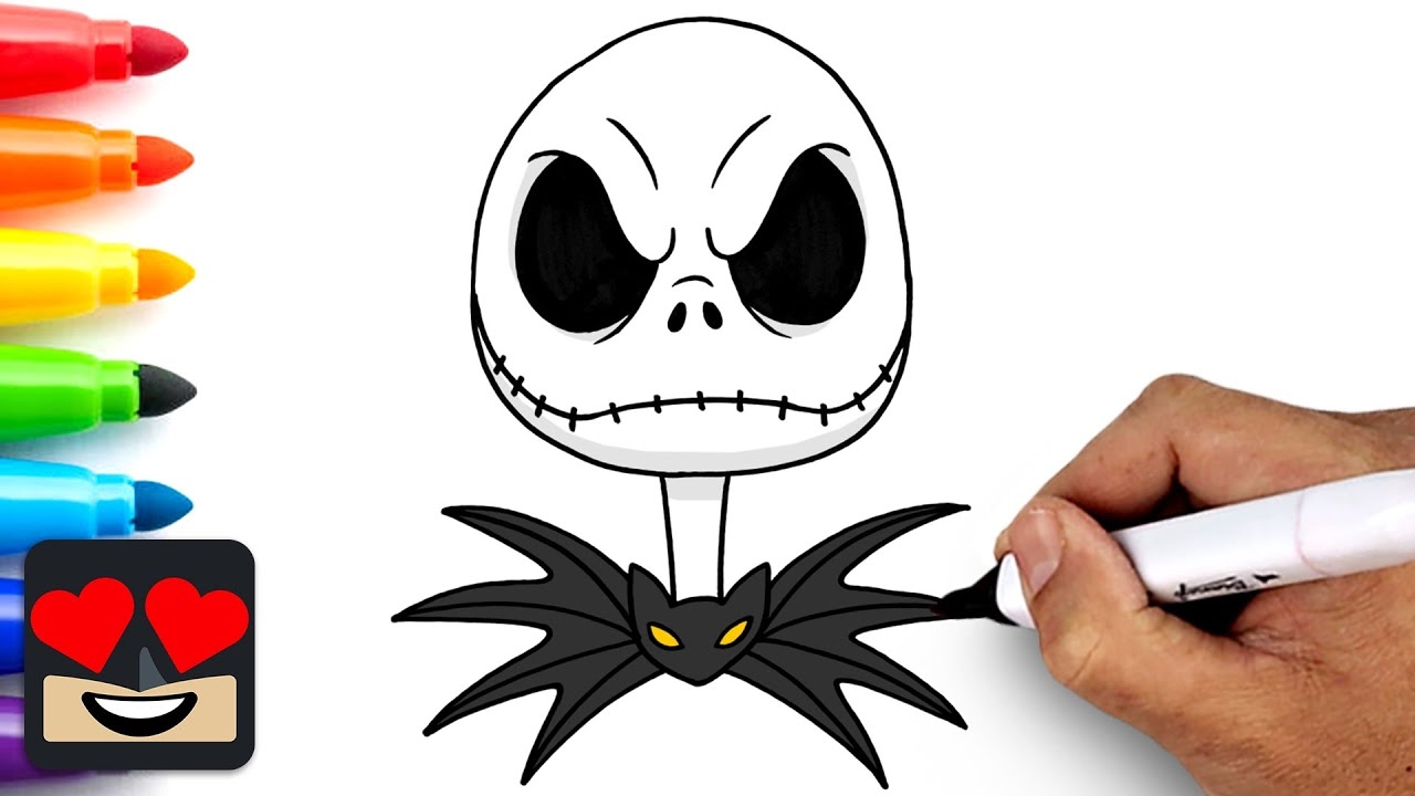 How To Draw Jack Skellington A Nightmare Before Christmas YouTube