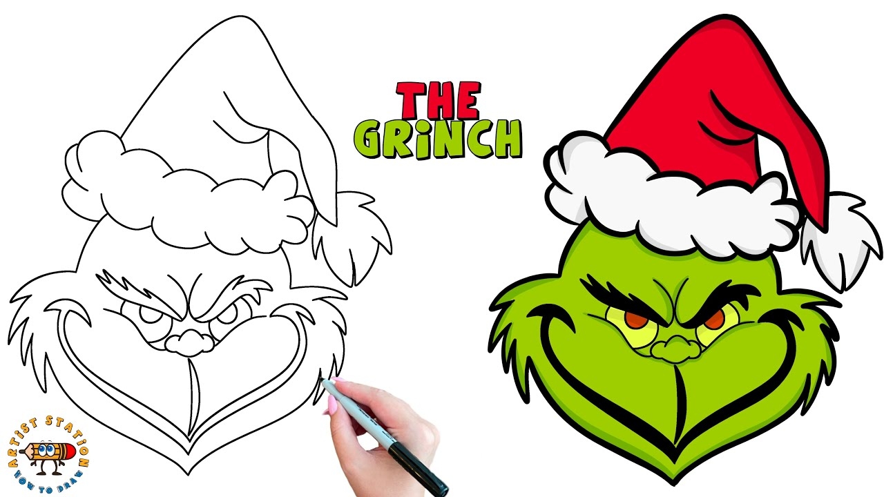 How To Draw The GRINCH STEP By STEP Tutorial YouTube How To Draw The GRINCH STEP By STEP Tutorial YouTube