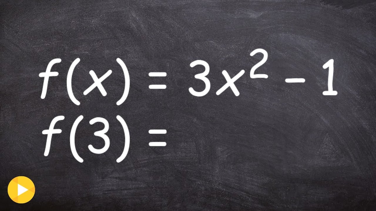 How To Evaluate A Function For A Given Value YouTube How To Evaluate A Function For A Given Value YouTube
