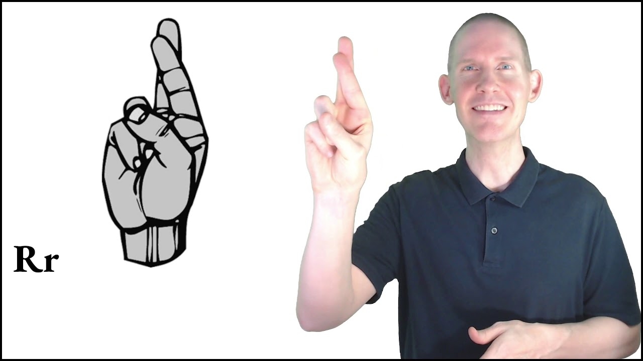 How To Sign R In ASL American Sign Language Learn ASL Sign Language Lesson YouTube