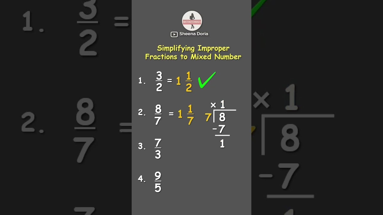 how to simplify improper fractions
