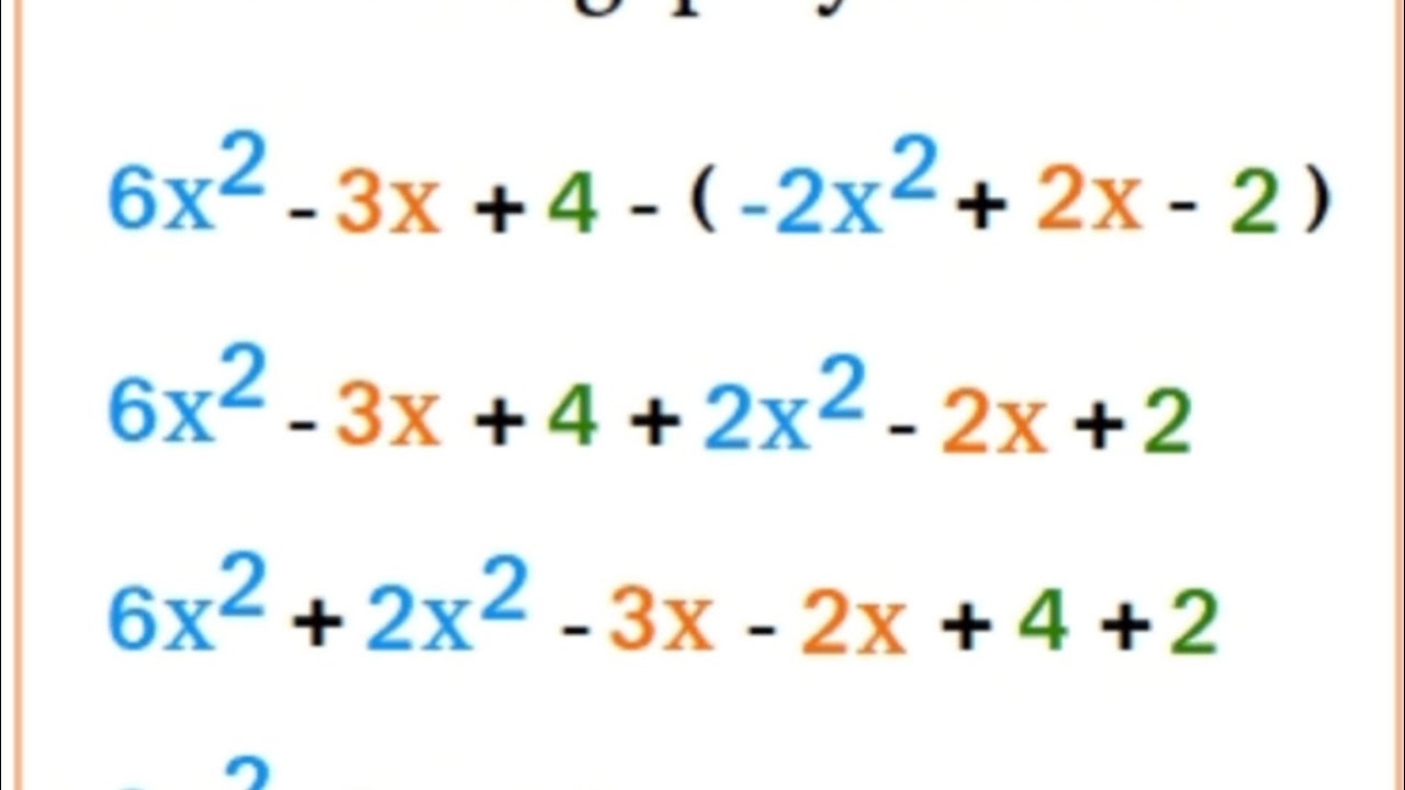 How To Subtract Polynomials By Different Methods How To Do Subtraction Of Algebraic Expressions YouTube