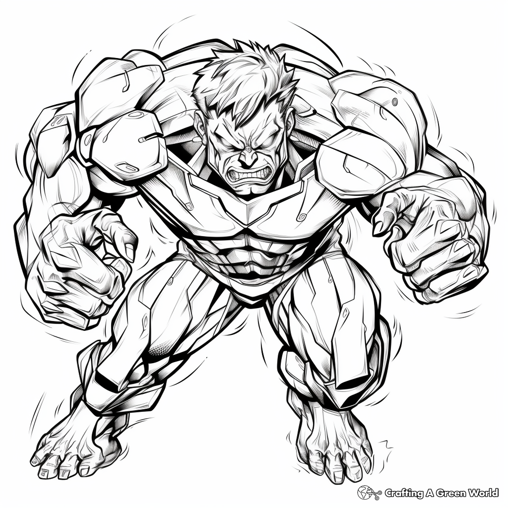 Hulk Coloring Pages Free Printable 