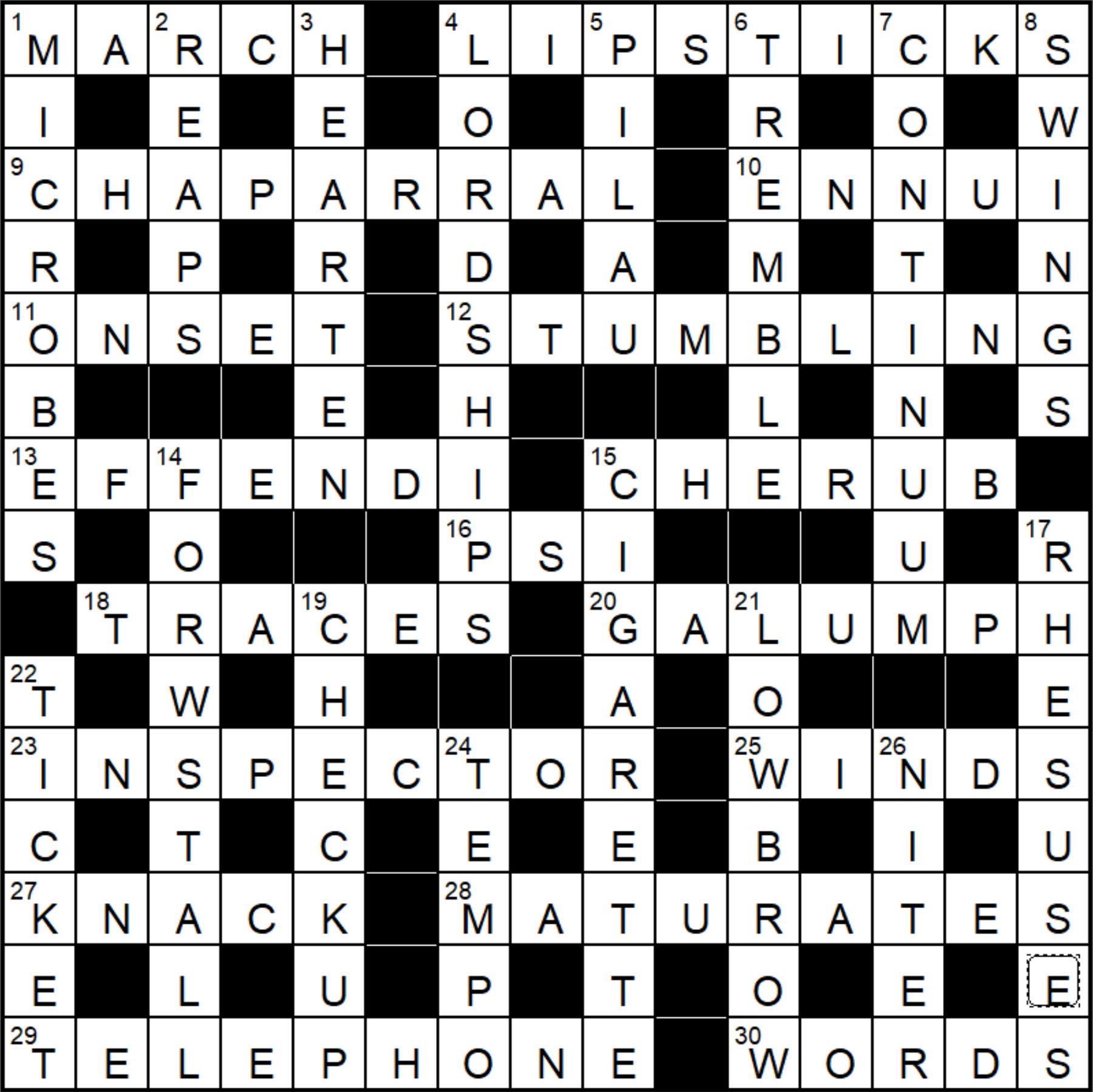 Independent 11393 Crosophile Fifteensquared