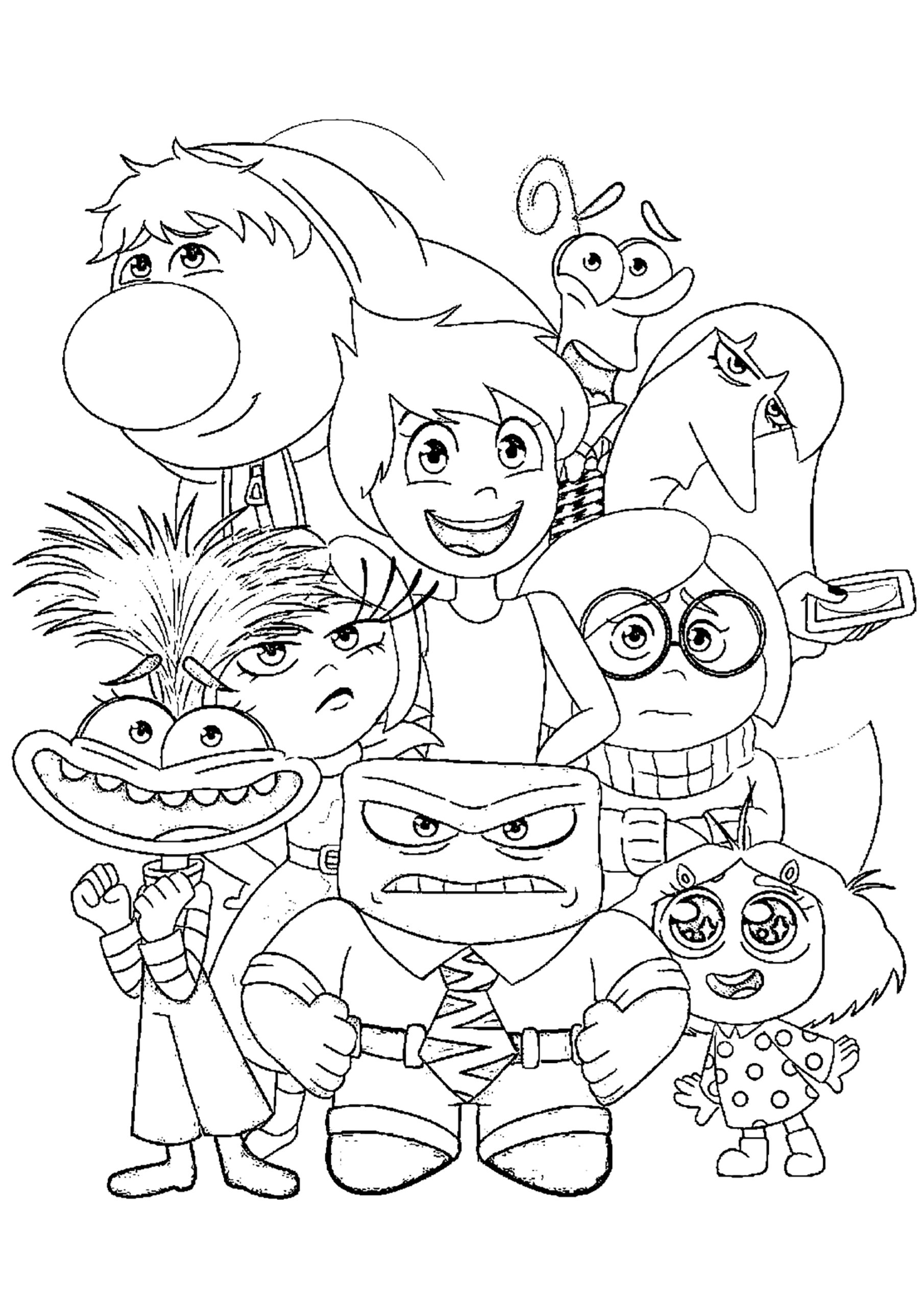 Inside Out Characters Inside Out Coloring Pages Inside Out Characters Inside Out Coloring Pages