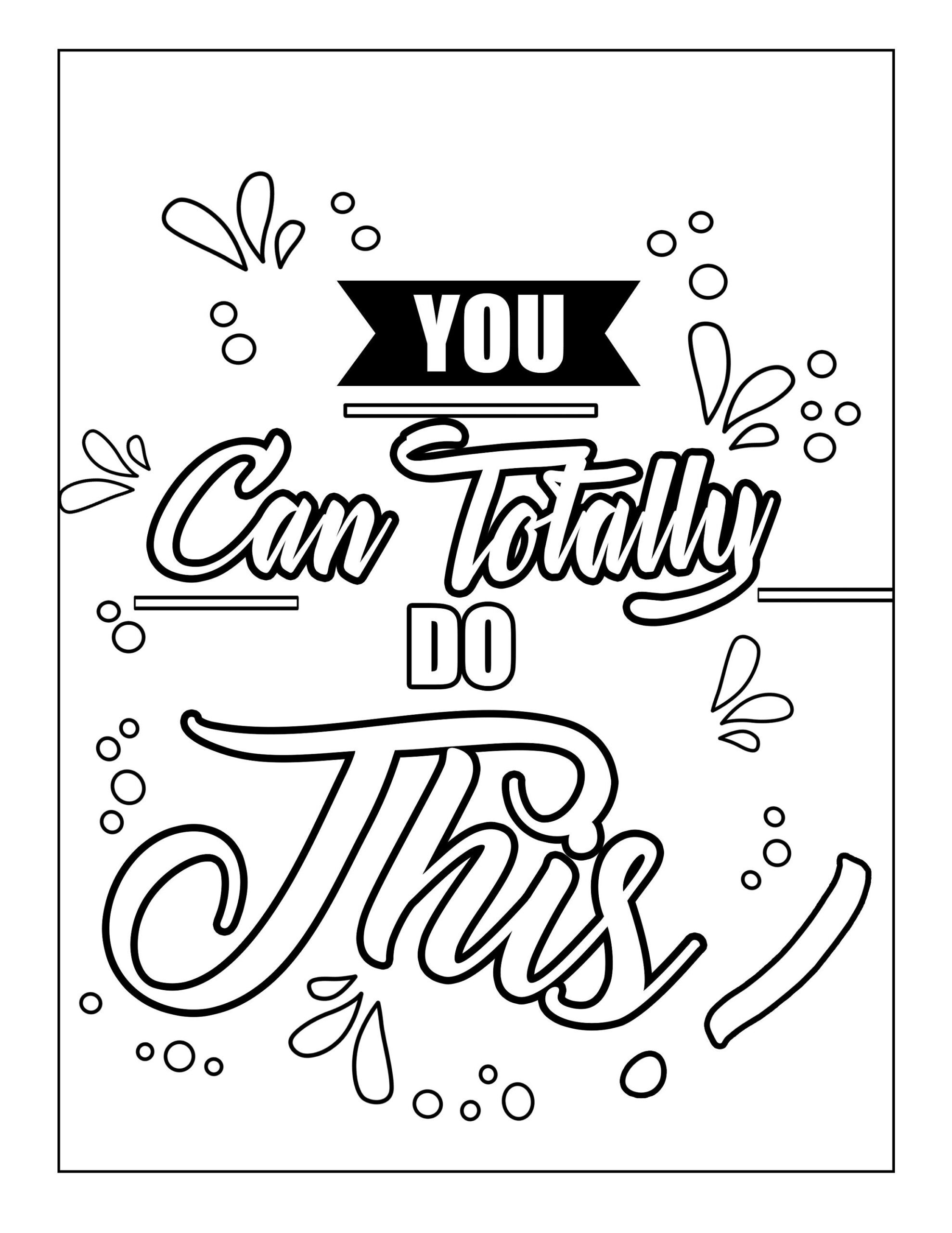 Inspirational Quote Coloring Page Easy Adult Printable instant Download Etsy Inspirational Quote Coloring Page Easy Adult Printable instant Download Etsy