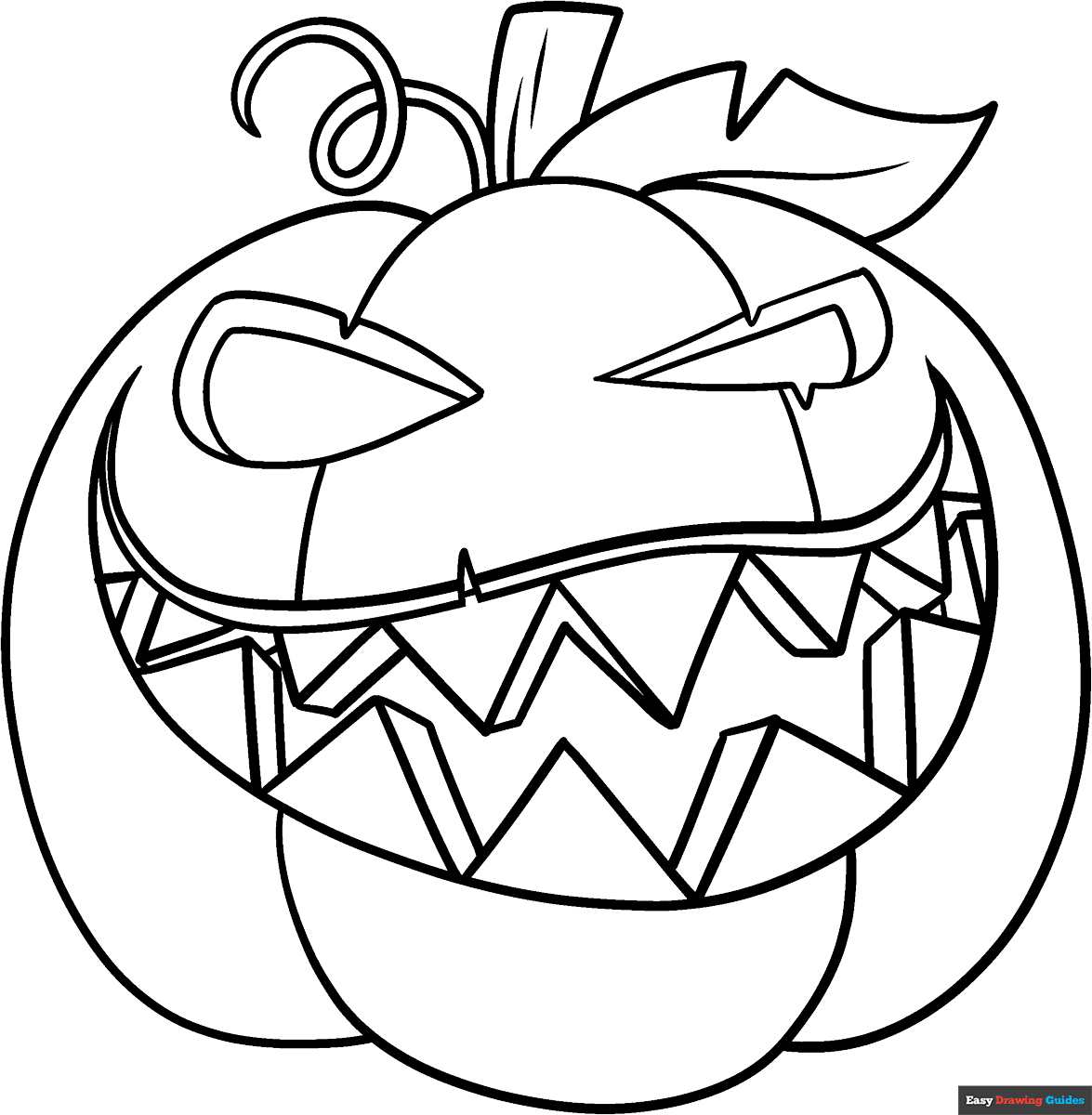 jack o lantern coloring page