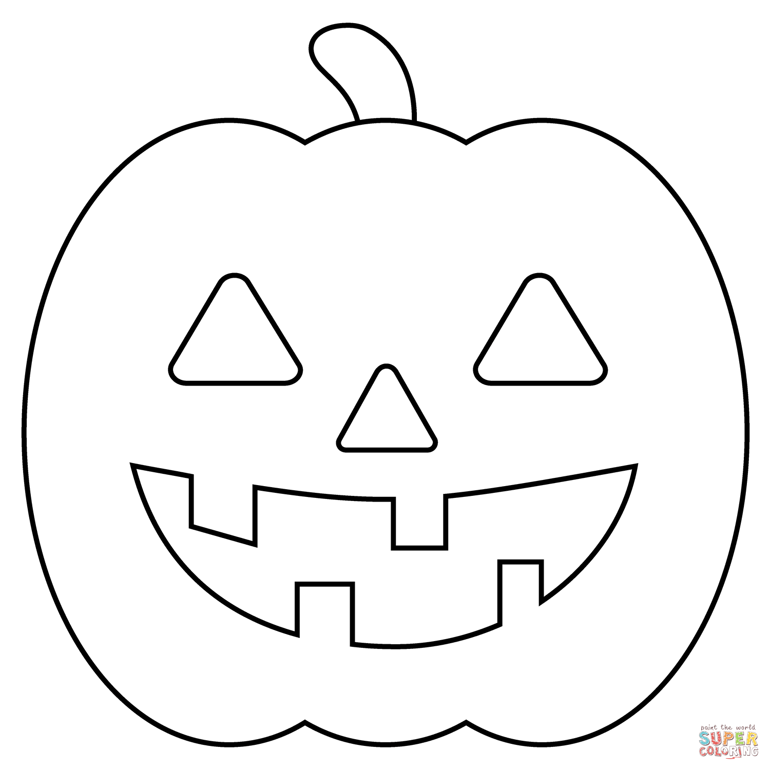 jack o lantern color sheet jack o lantern color sheet