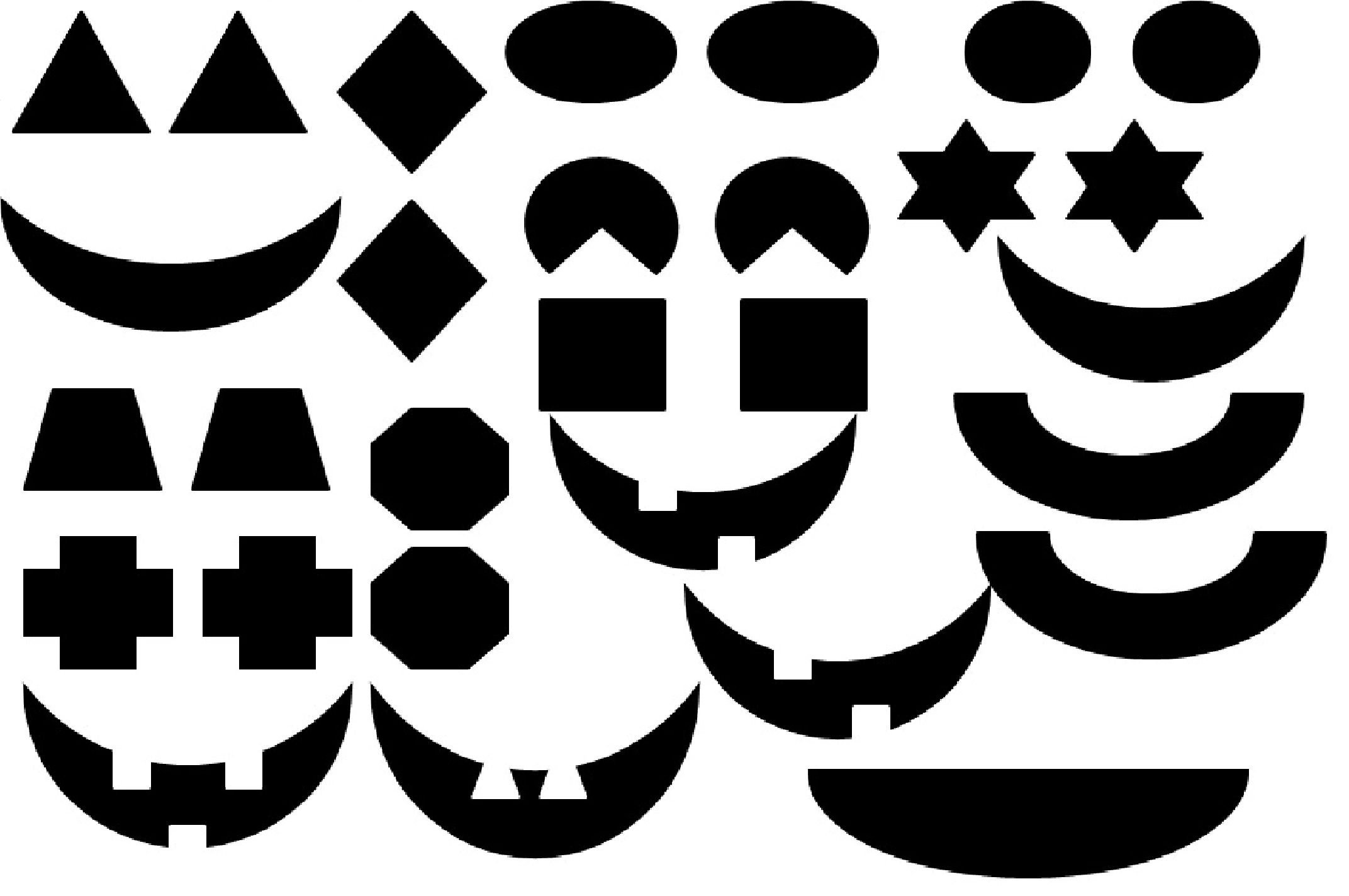 jack o lantern faces printable jack o lantern faces printable