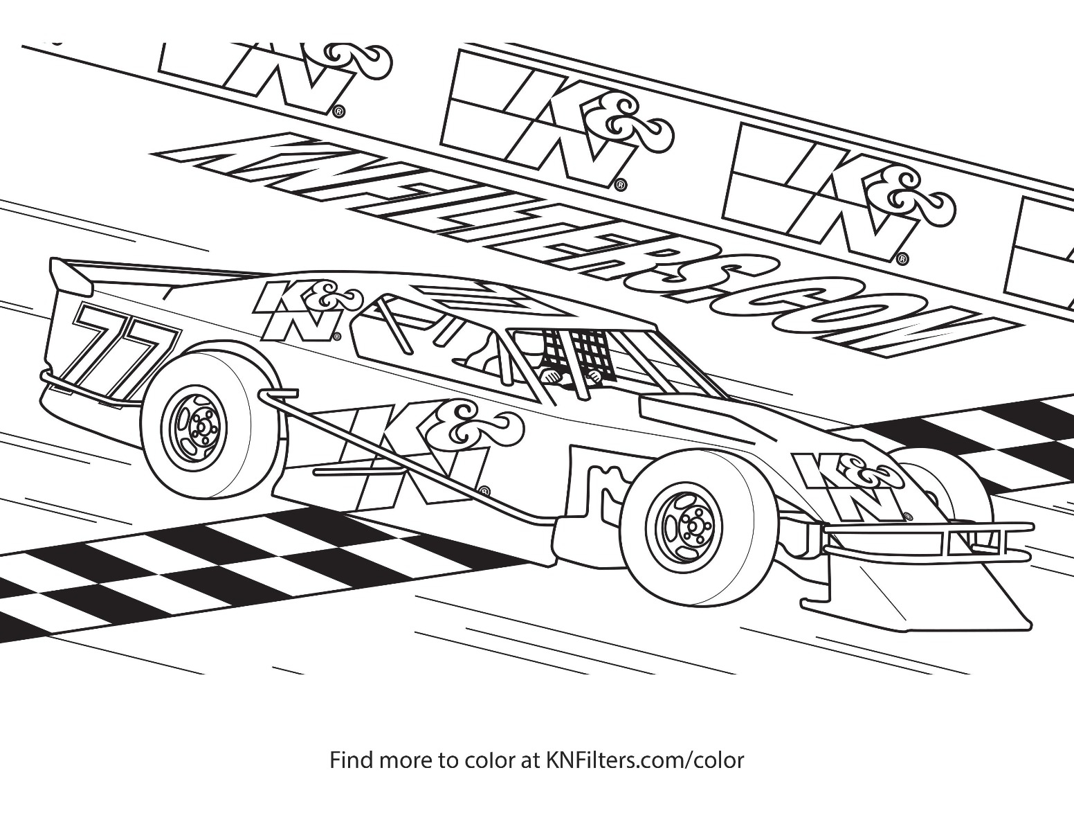 K N Printable Coloring Pages For Kids