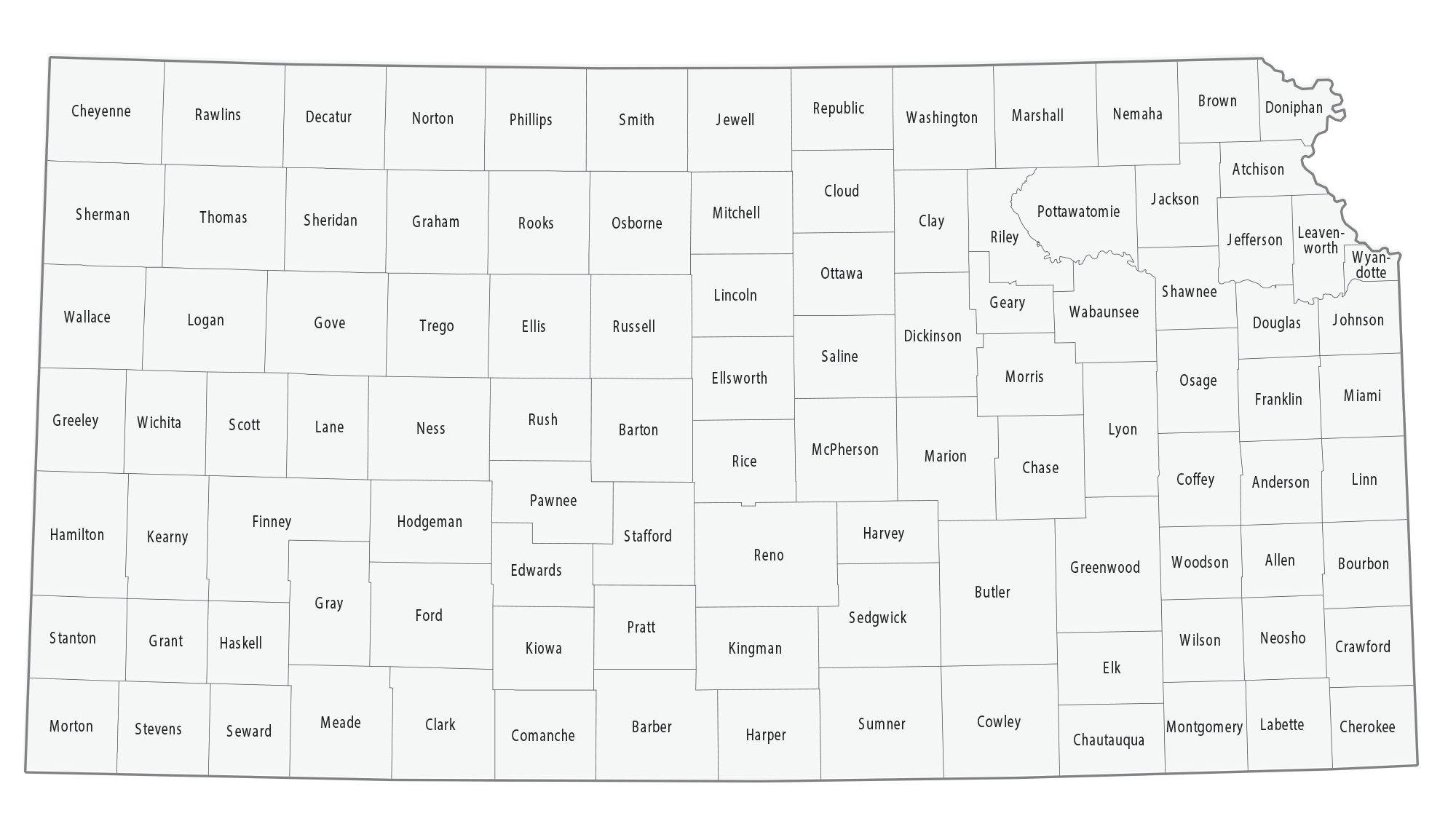 Kansas County Map GIS Geography Kansas County Map GIS Geography