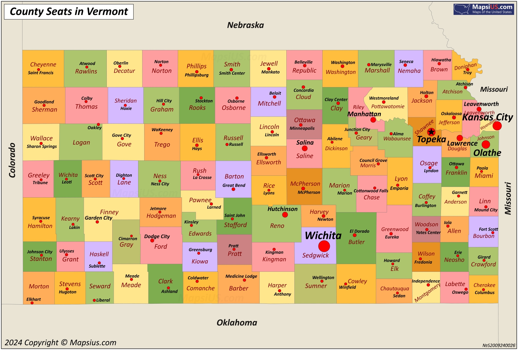 Kansas County Map List Of Counties In Kansas MapsiUS Kansas County Map List Of Counties In Kansas MapsiUS